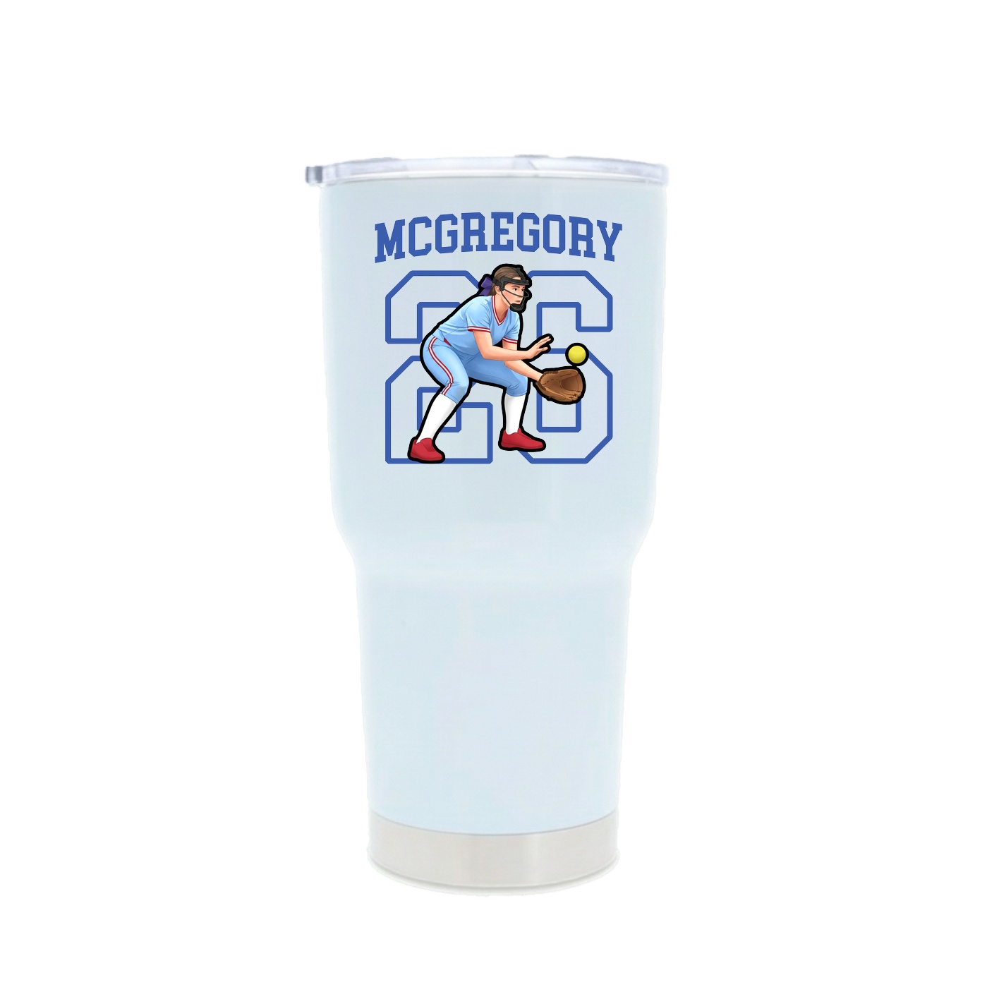 30oz Stainless Steel Tumbler — Shirsey in White