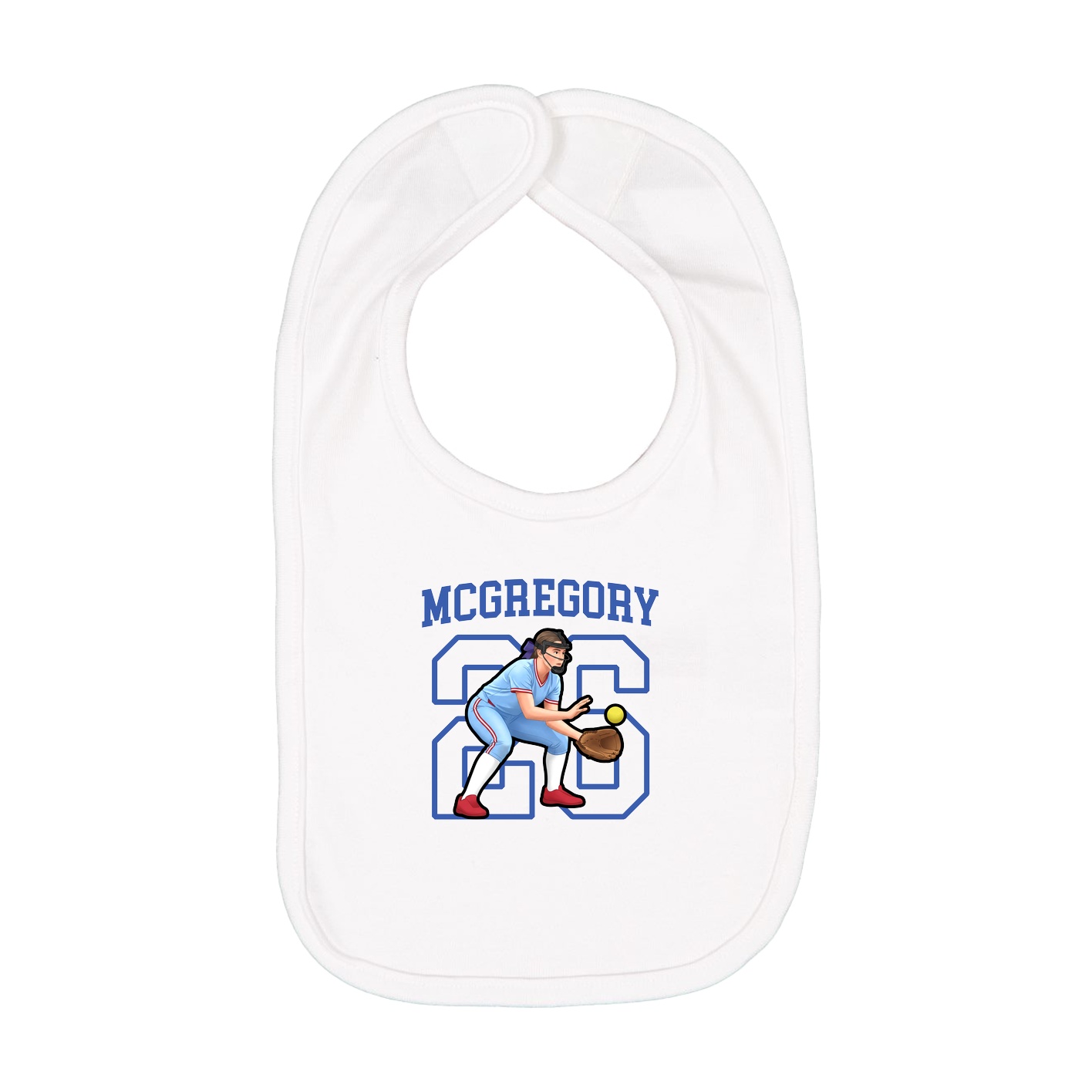 Infant Bib — Shirsey in White