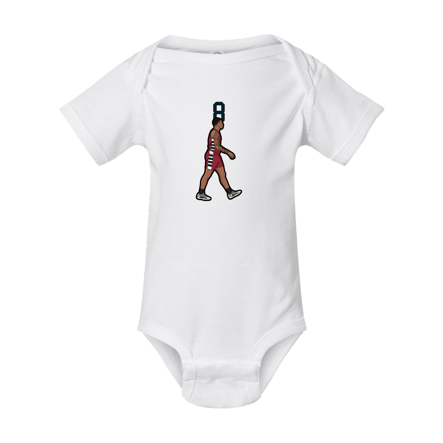 Baby Onesie — Number Top in White