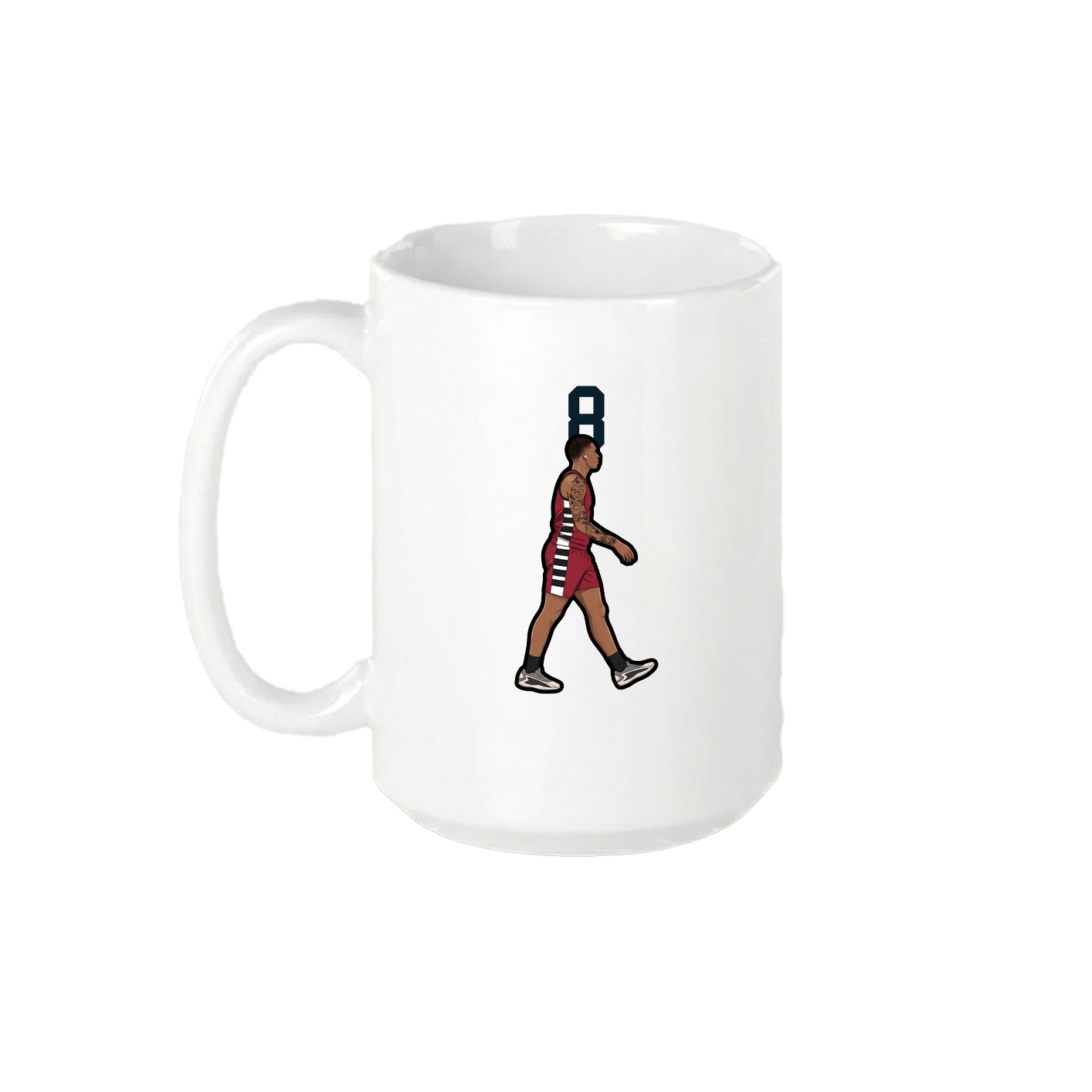 15oz Coffee Mug — Number Top in White