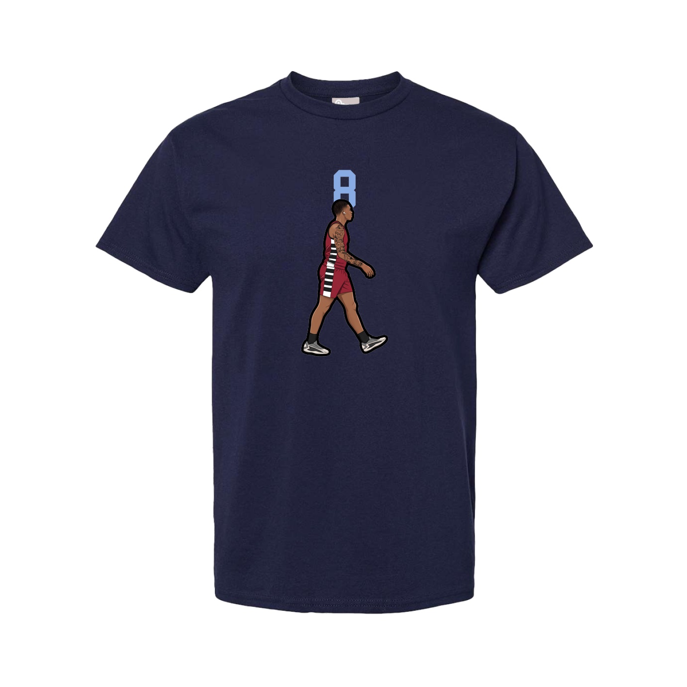 Tee — Number Top in Navy
