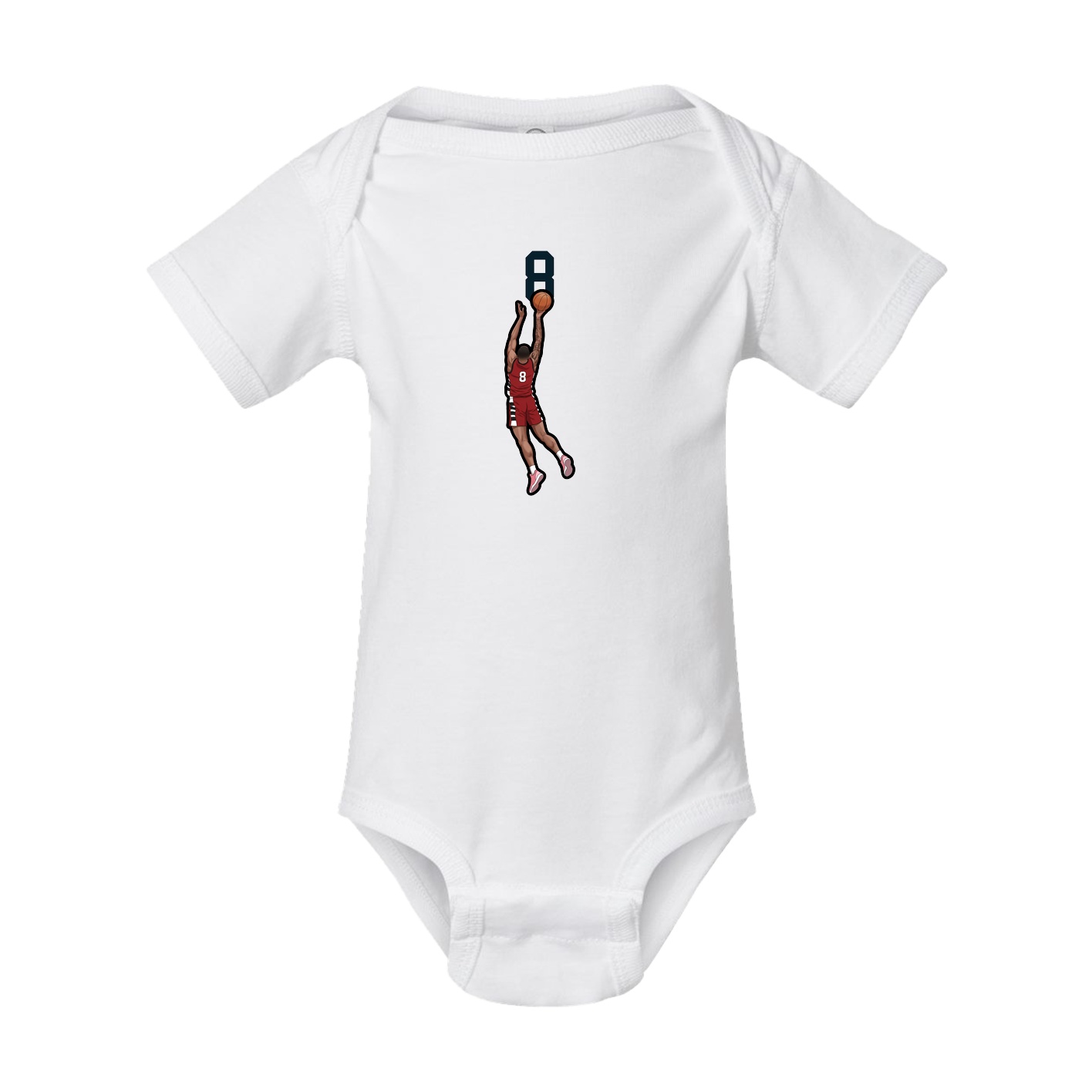 Baby Onesie — Number Top in White