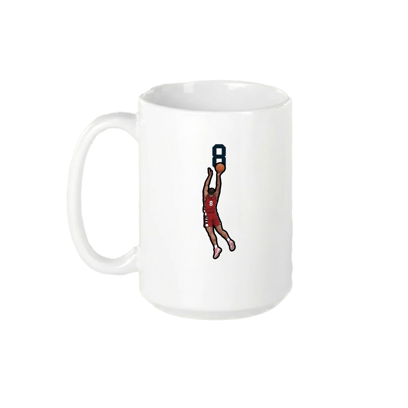 15oz Coffee Mug — Number Top in White