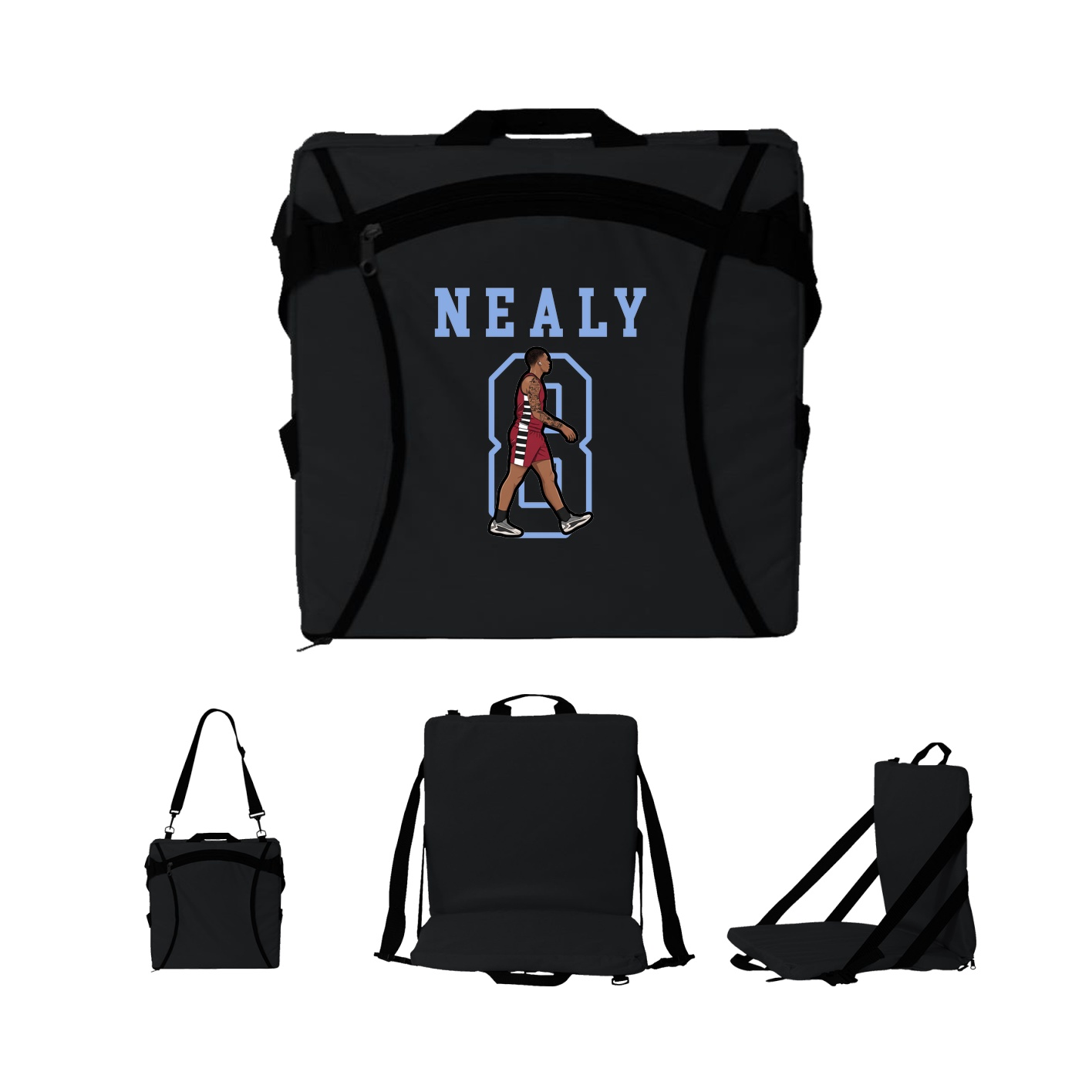 Folding Stadium Seat — Shirsey in Black