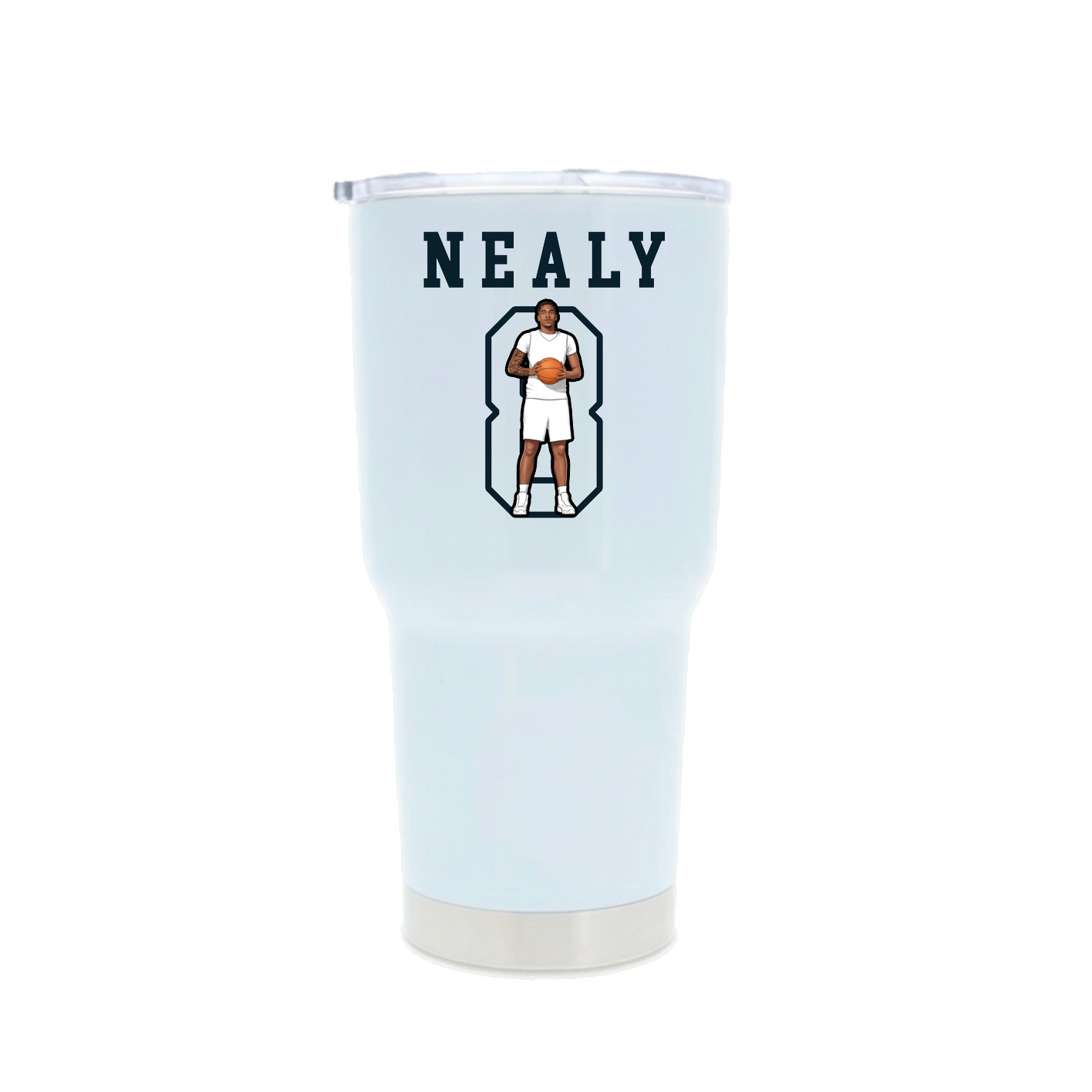 30oz Stainless Steel Tumbler — Shirsey in White