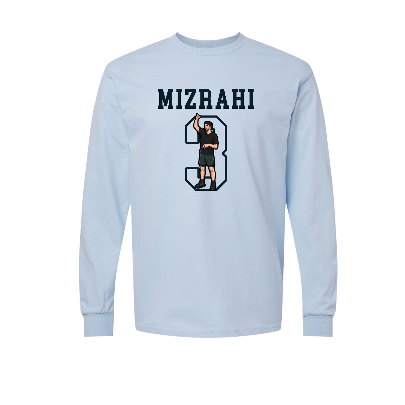 Long Sleeve Tee — Shirsey in Light Blue