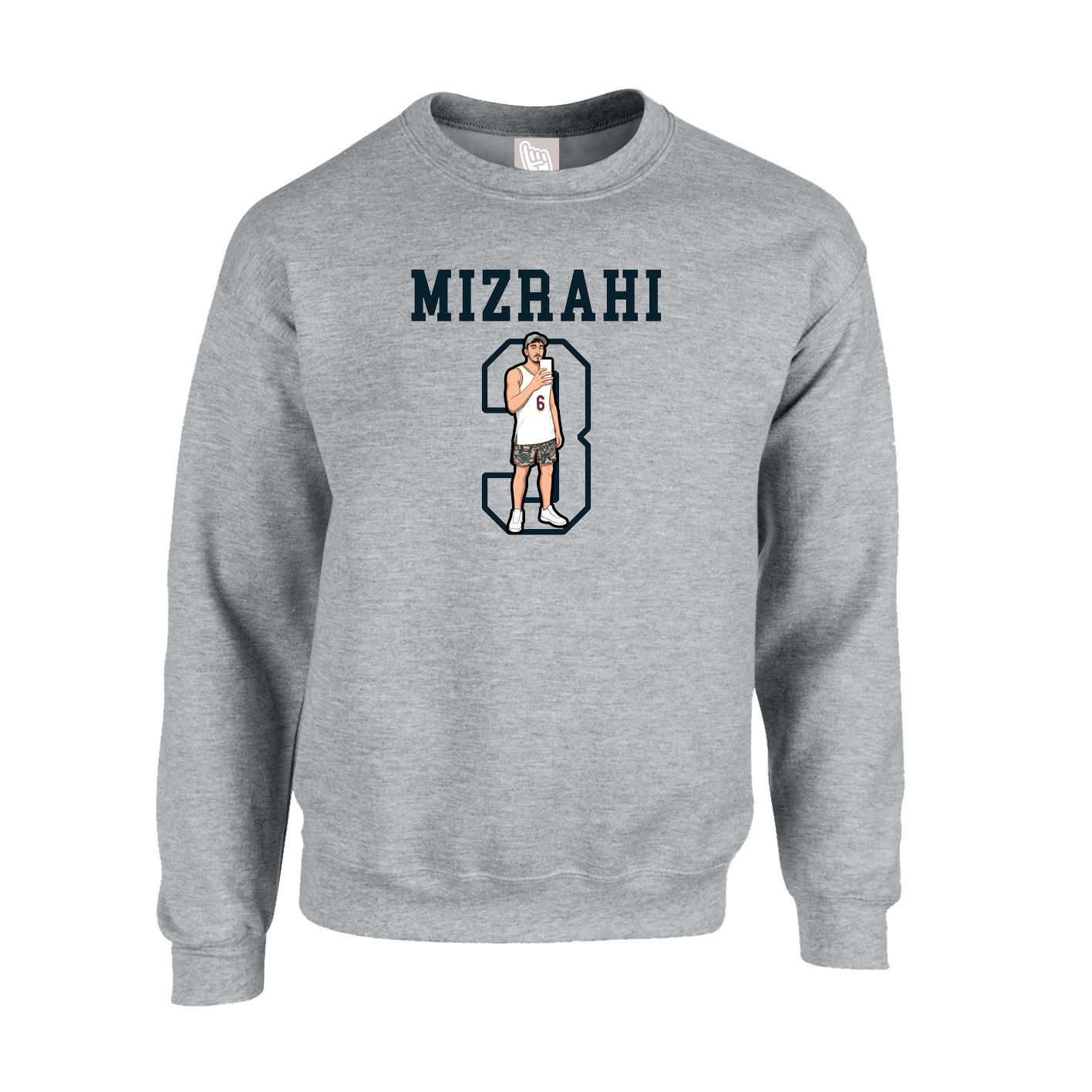 Fleece Crew — Shirsey in Grey