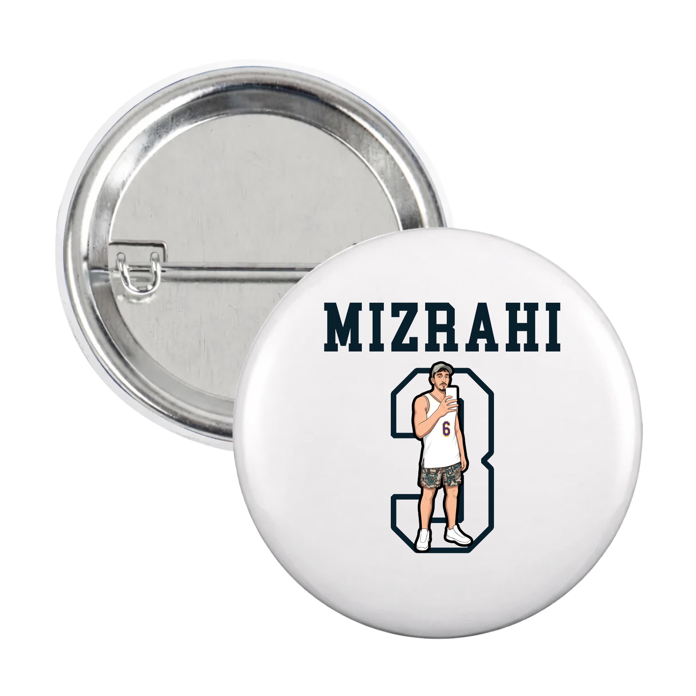 Game Day Button — Shirsey in White