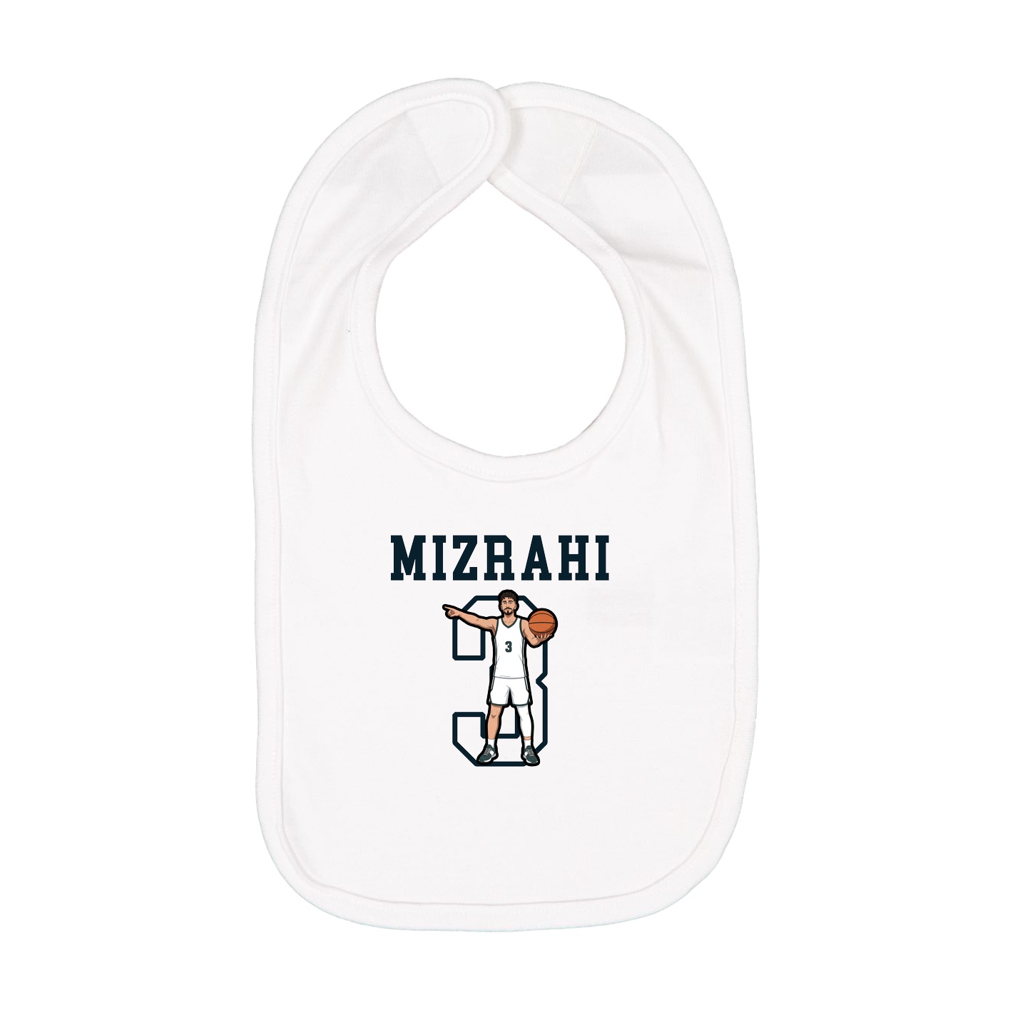 Infant Bib — Shirsey in White
