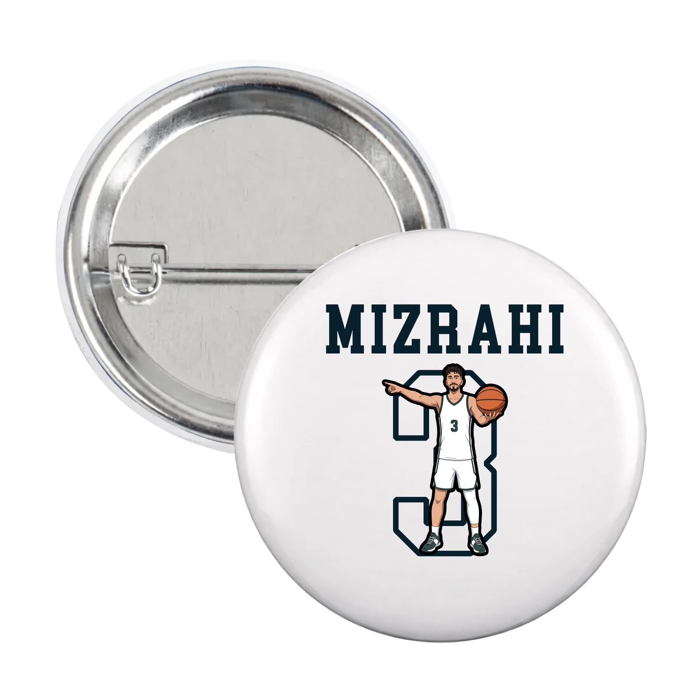 Game Day Button — Shirsey in White