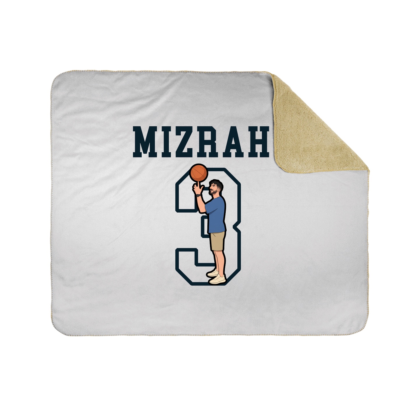 Throw Blanket — Shirsey in White