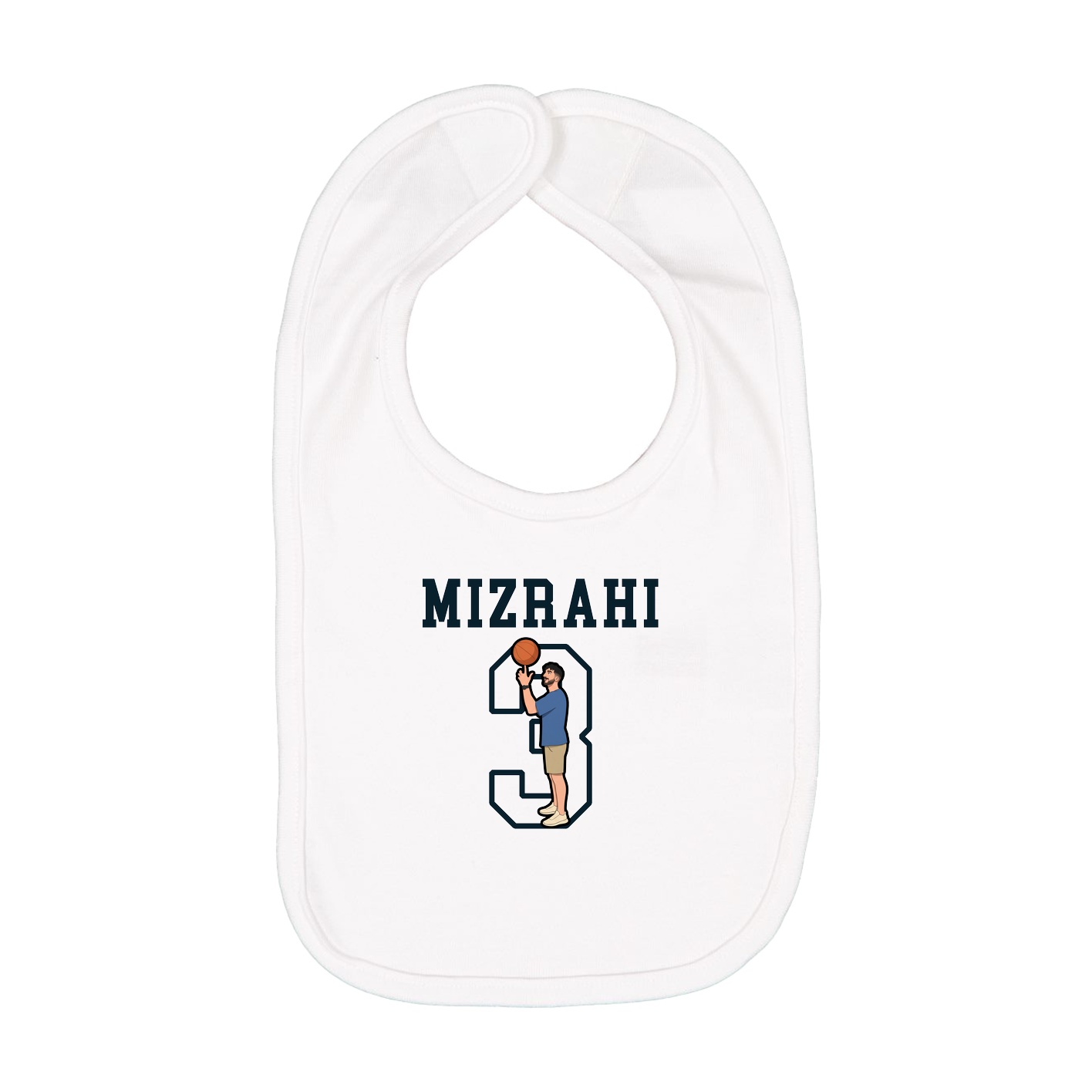 Infant Bib — Shirsey in White