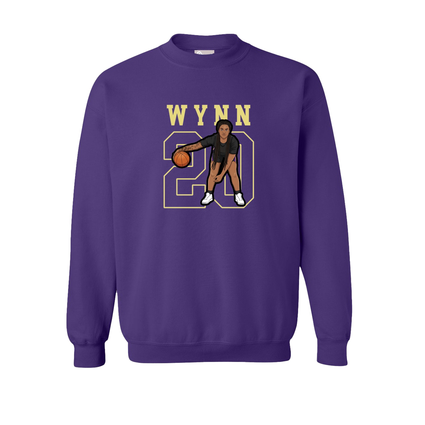 Fleece Crew — Shirsey in Purple