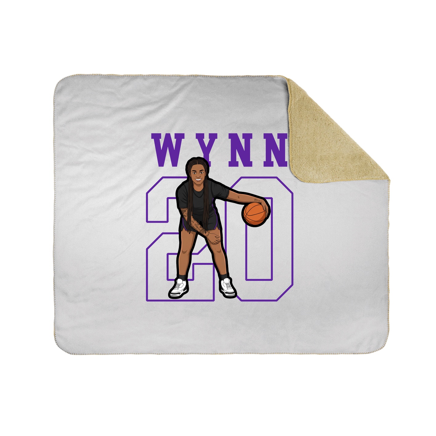 Throw Blanket — Shirsey in White