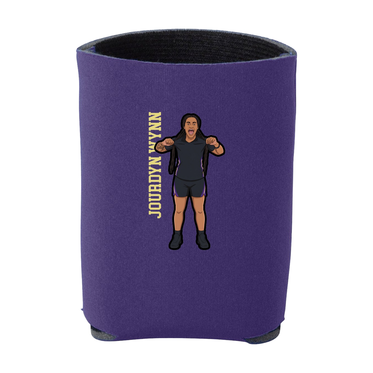 Can Holder — Name Vertical in Purple