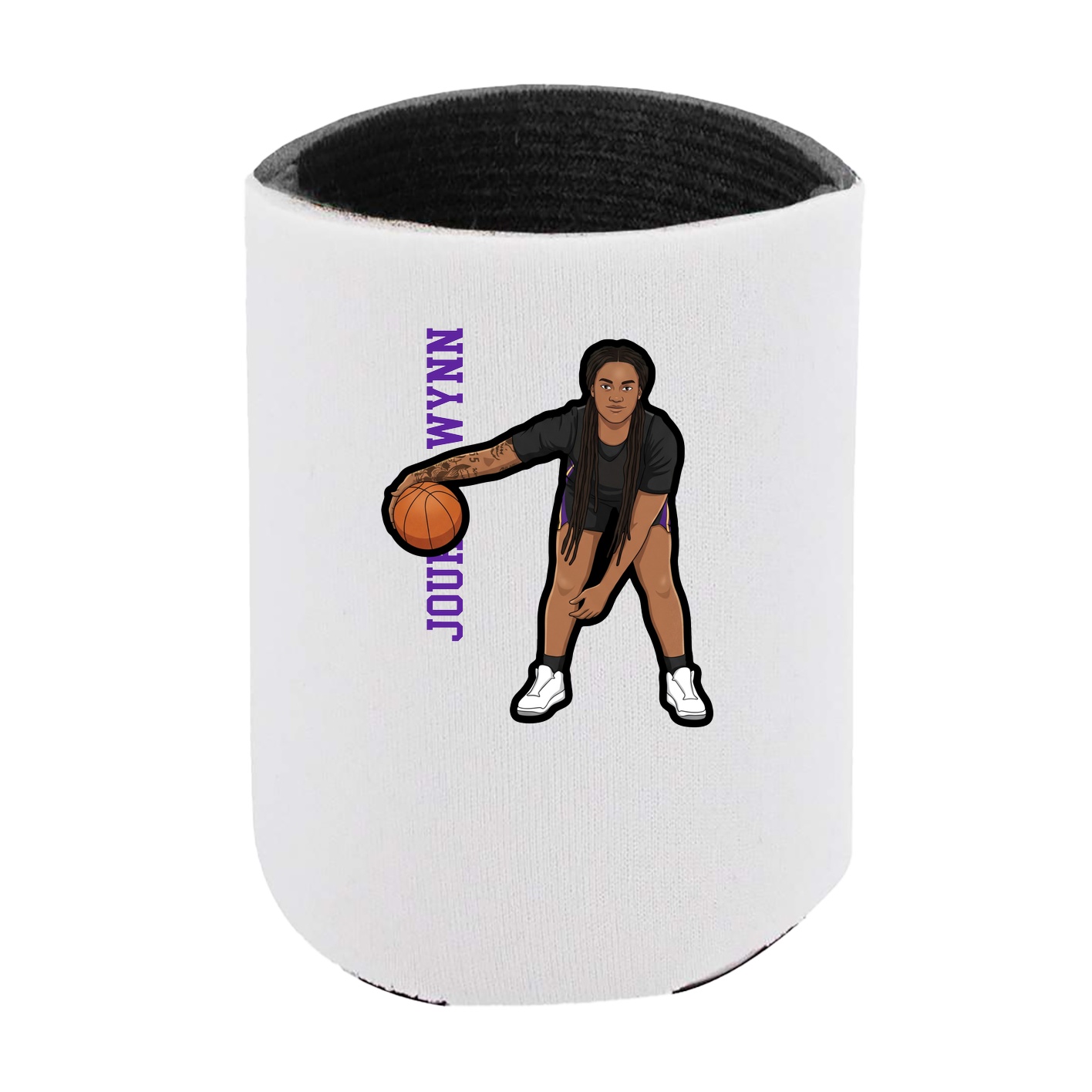 Can Holder — Name Vertical in White