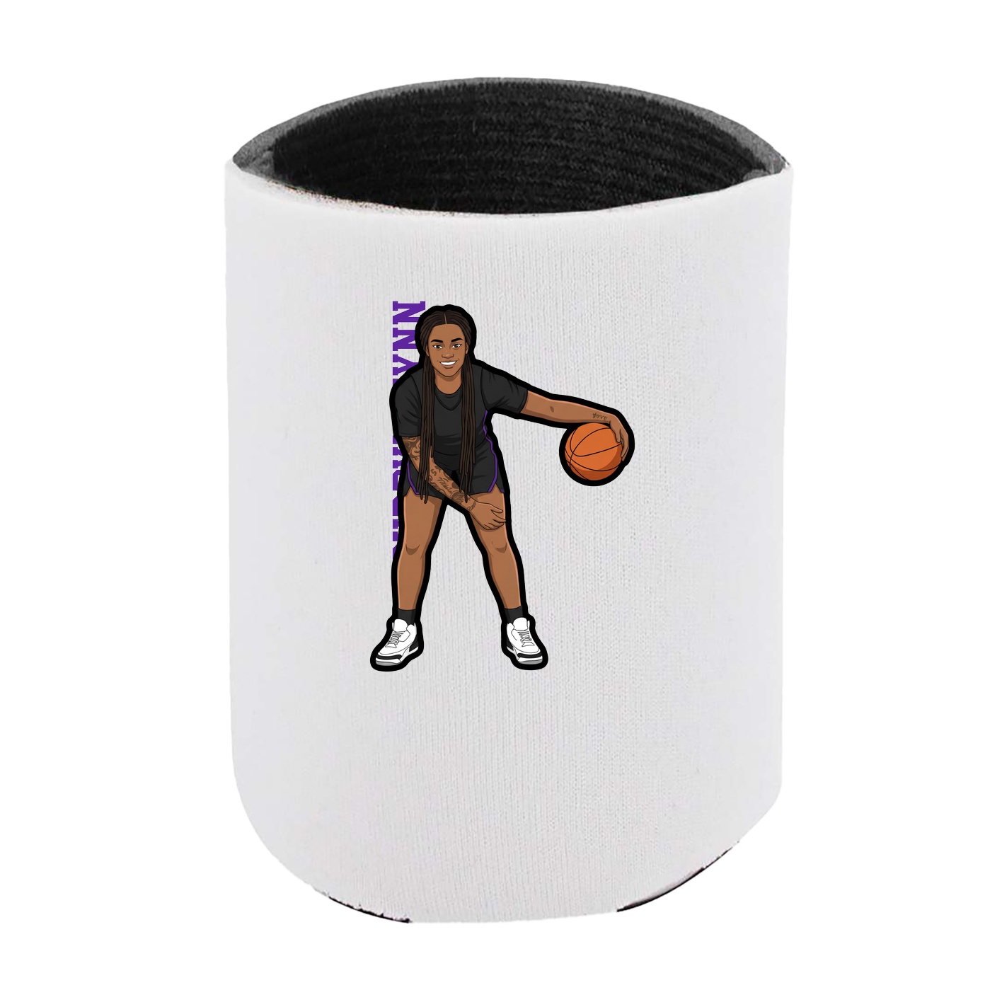 Can Holder — Name Vertical in White