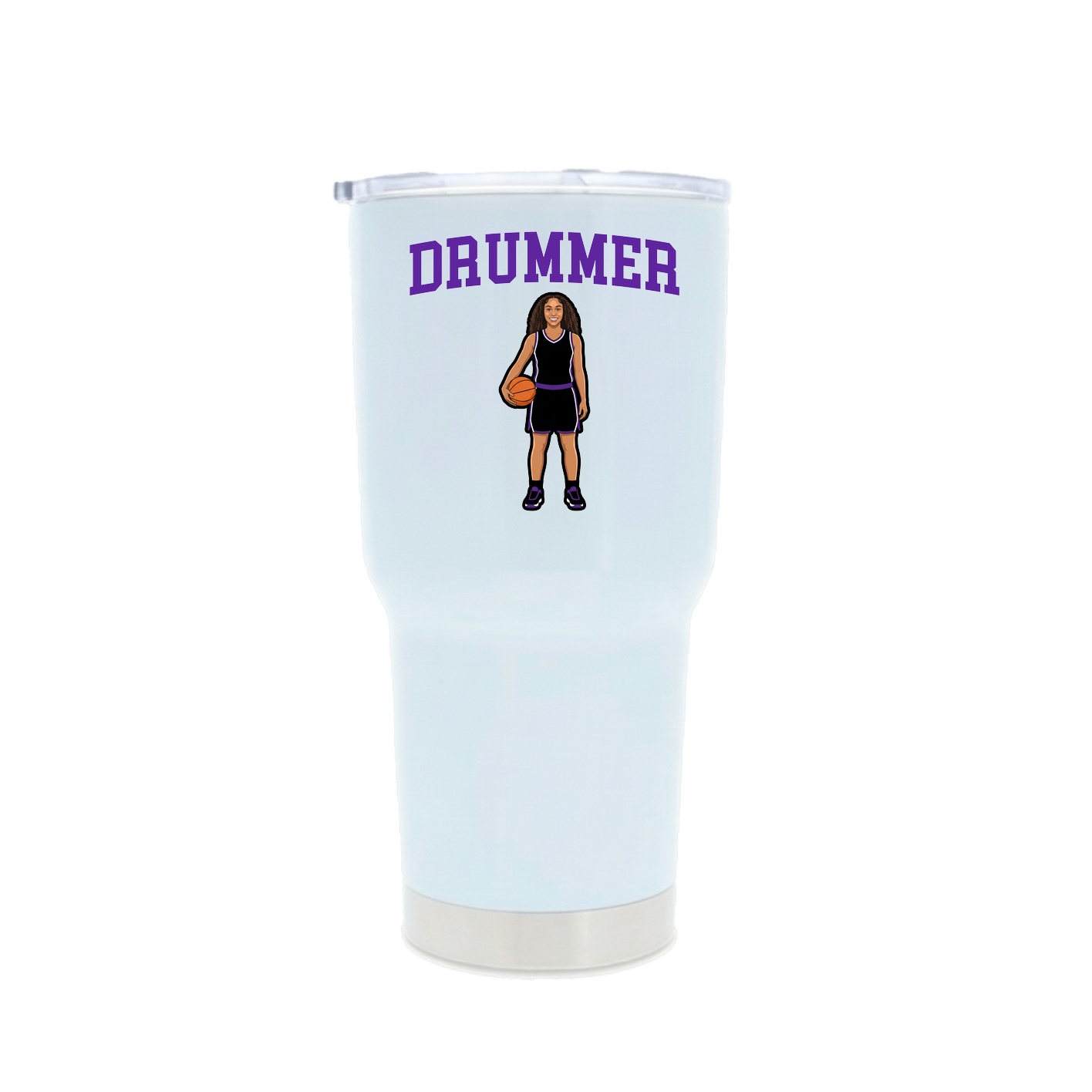 30oz Stainless Steel Tumbler — Shirsey in White
