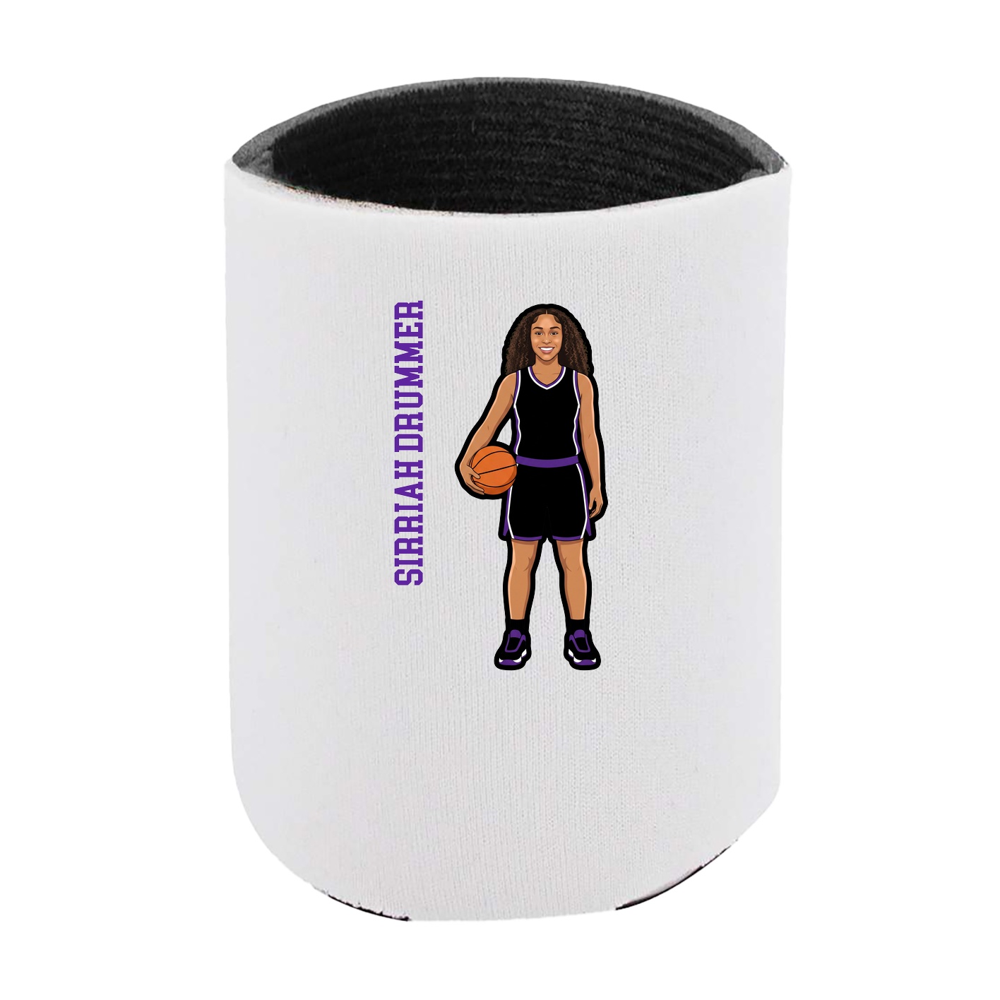 Can Holder — Name Vertical in White
