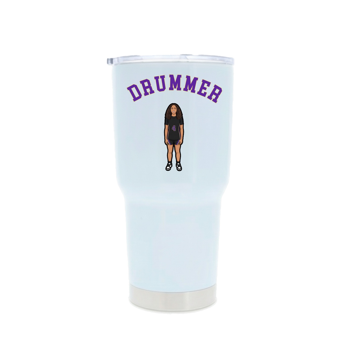 30oz Stainless Steel Tumbler — Shirsey Arch in White