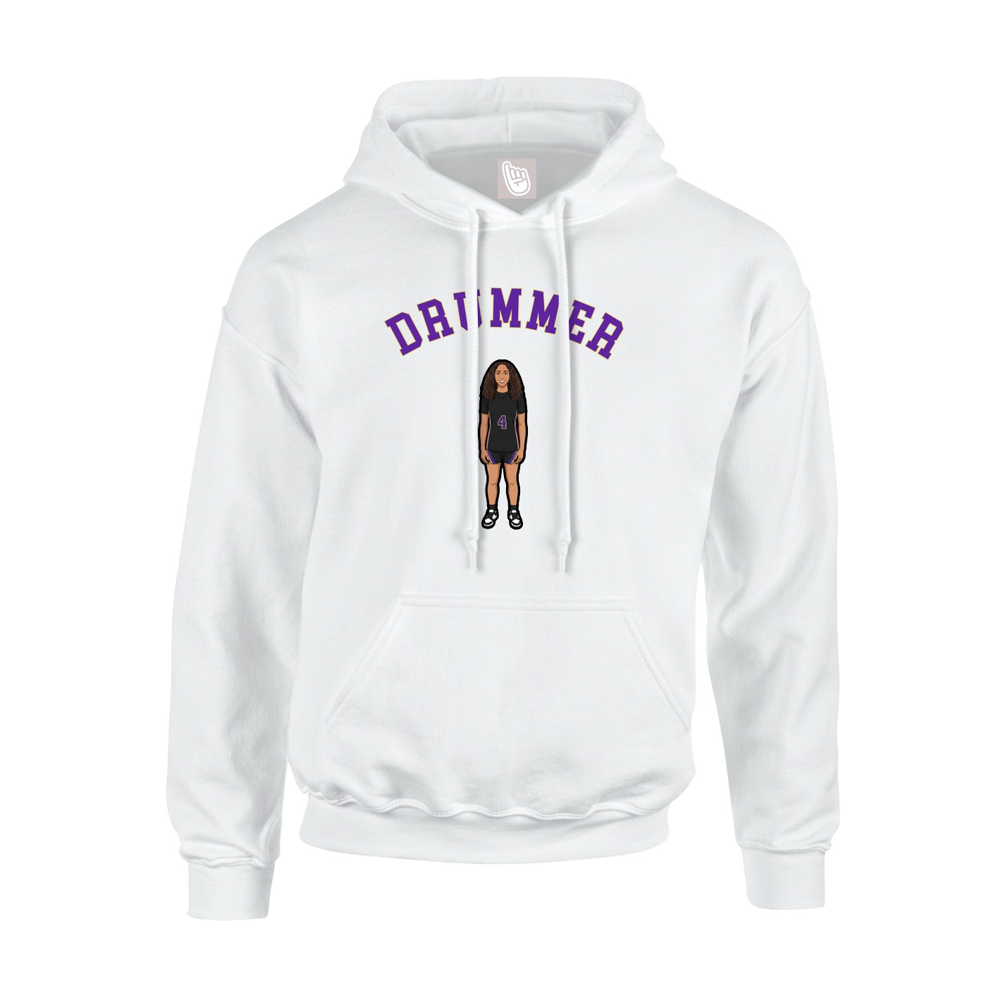 Hoodie — Shirsey Arch in White