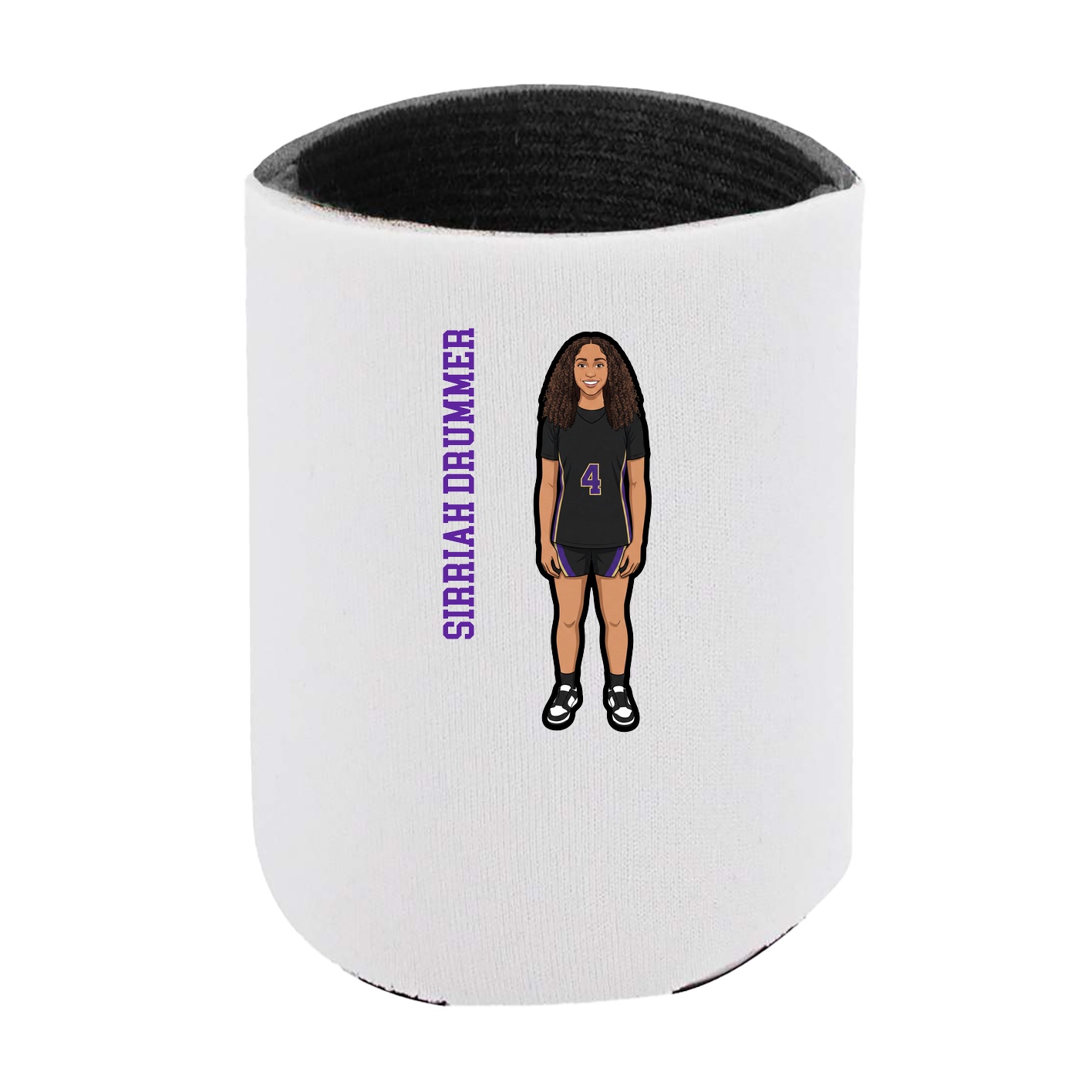 Can Holder — Name Vertical in White