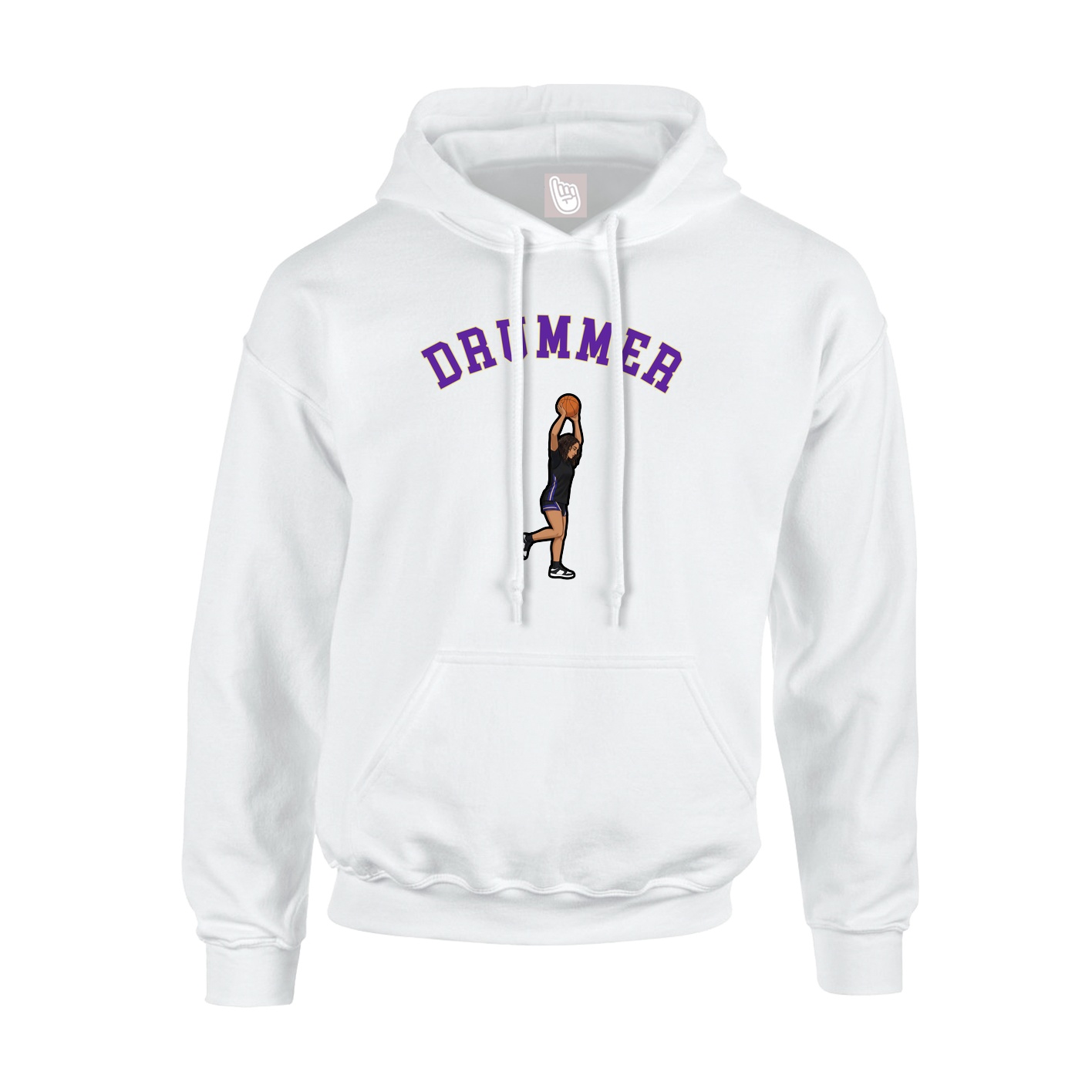 Youth Hoodie — Shirsey Arch in White