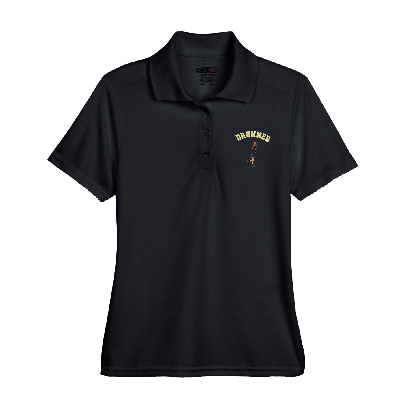 Womens Performance Polo — Shirsey Arch in Black