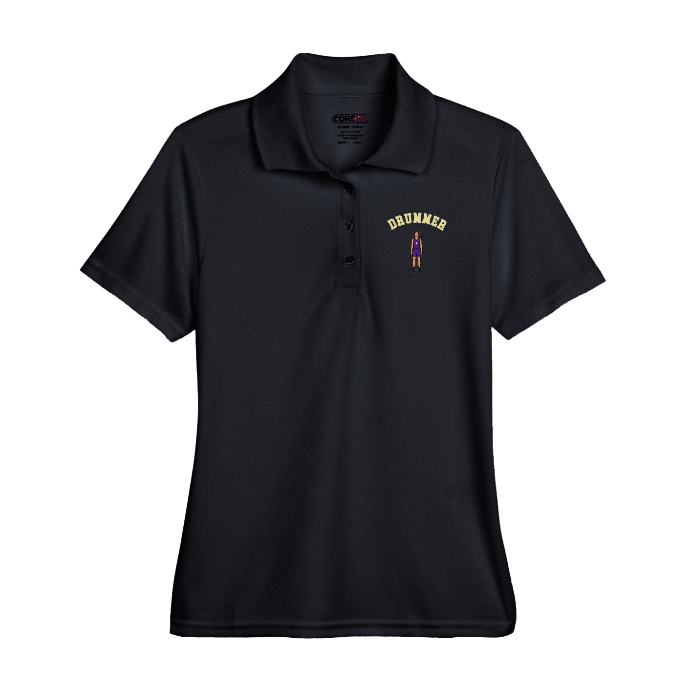 Performance Polo — Shirsey Arch in Black