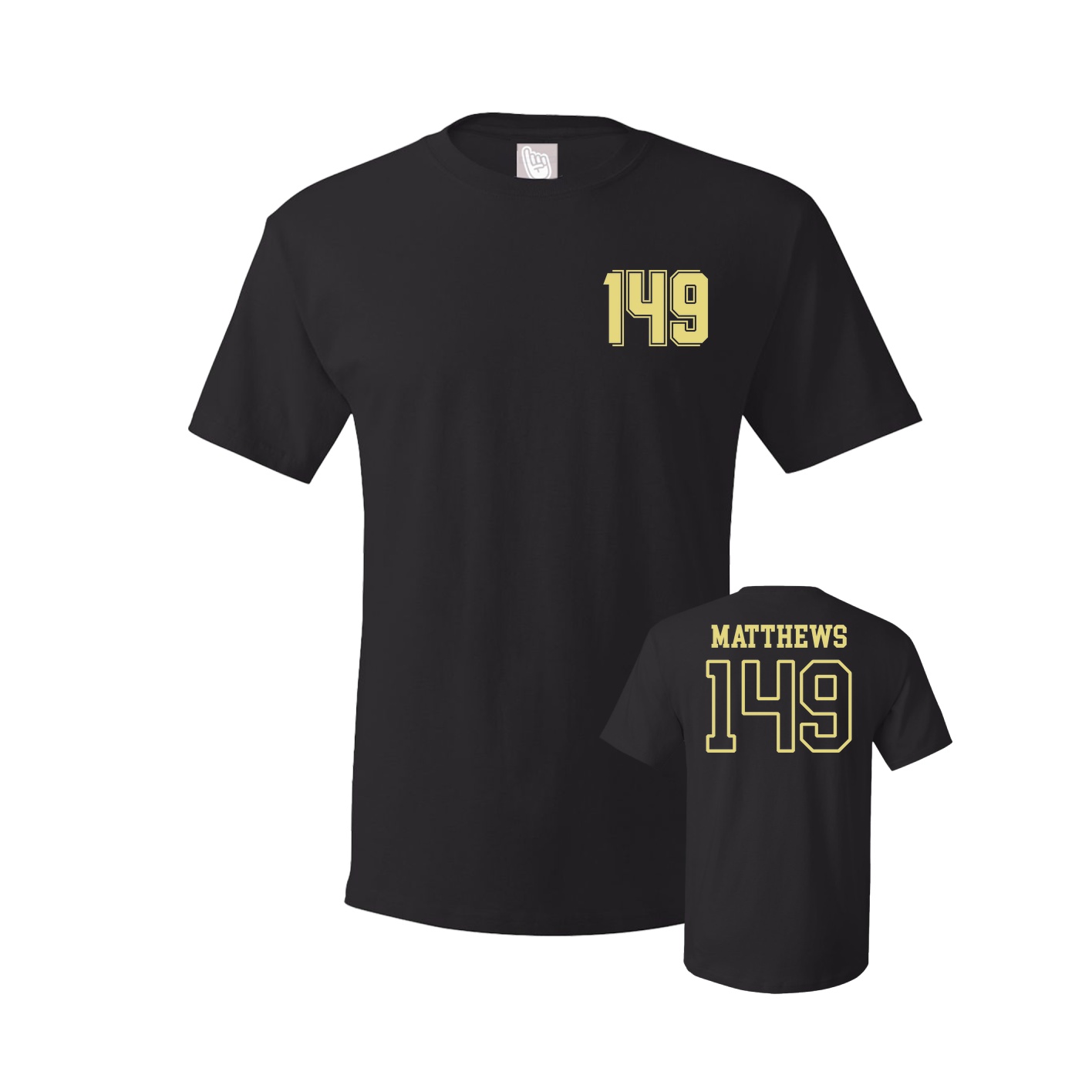 Youth Tee — Chest Back in Black