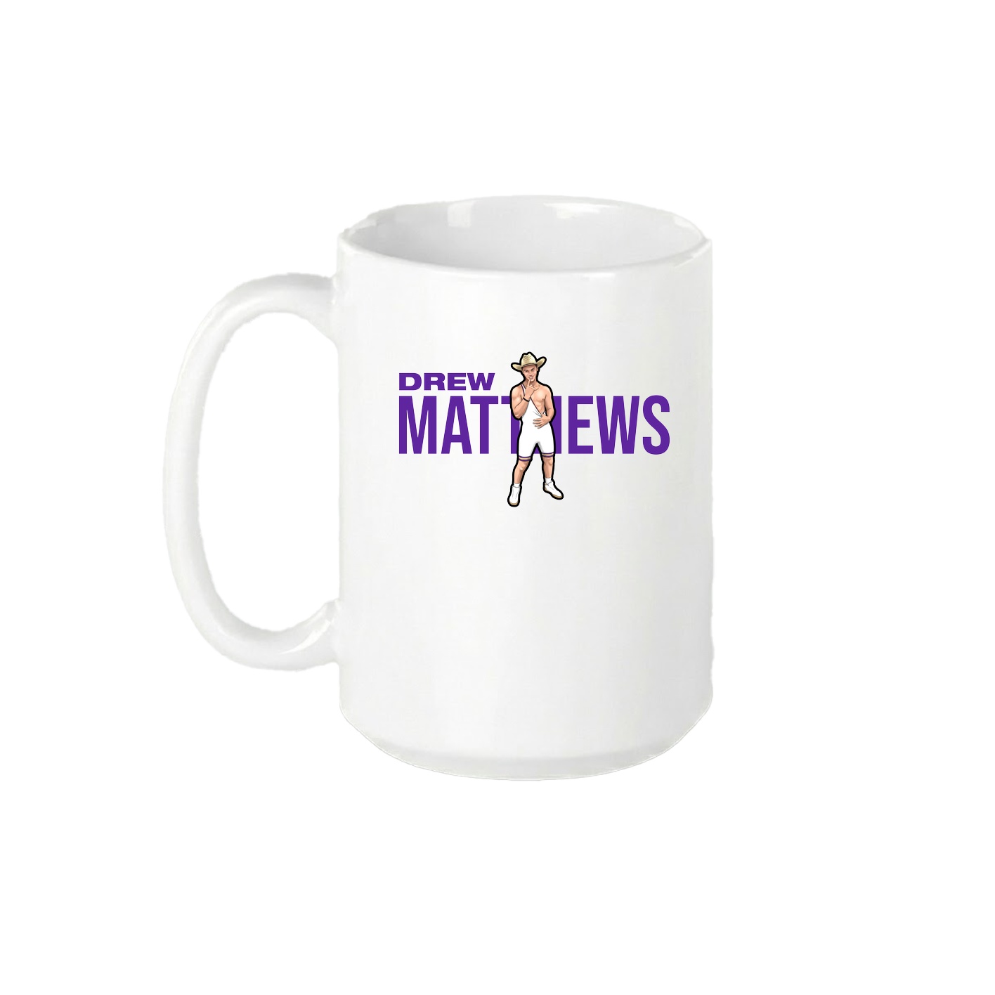 15oz Coffee Mug — Player Name in White