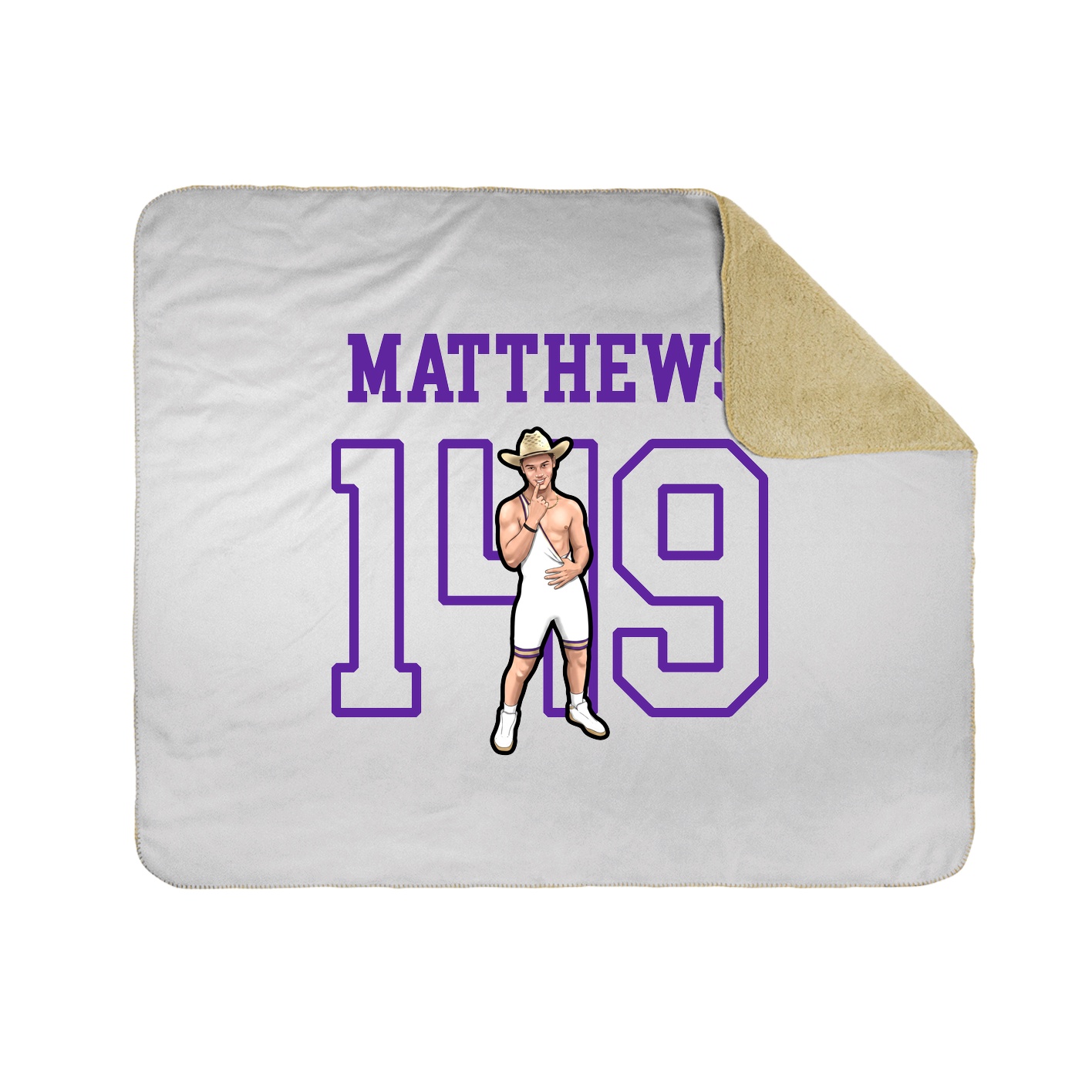 Throw Blanket — Shirsey in White