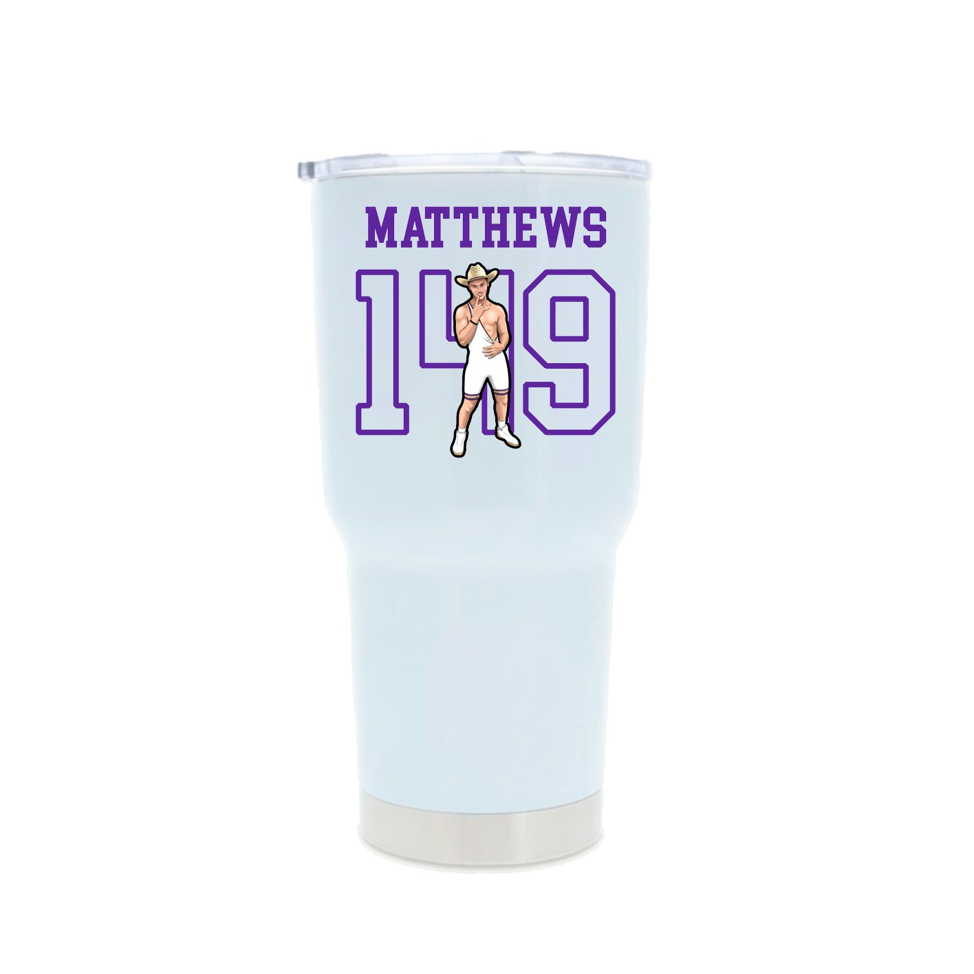 30oz Stainless Steel Tumbler — Shirsey in White