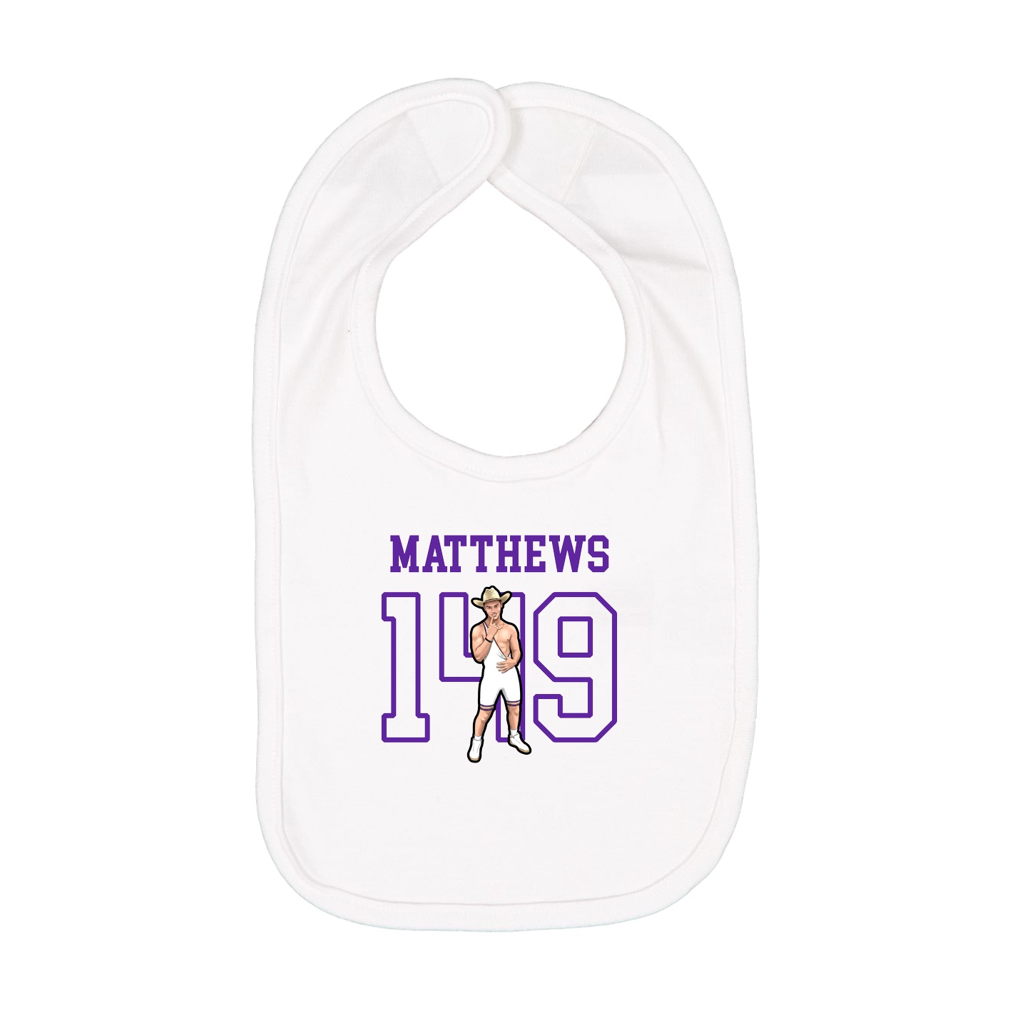 Infant Bib — Shirsey in White