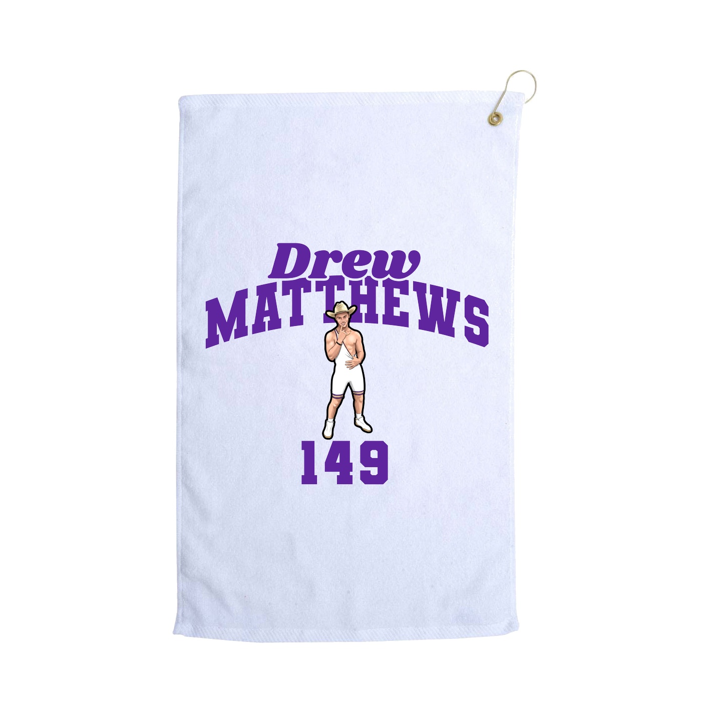 Golf Towel — Signature Arch in White