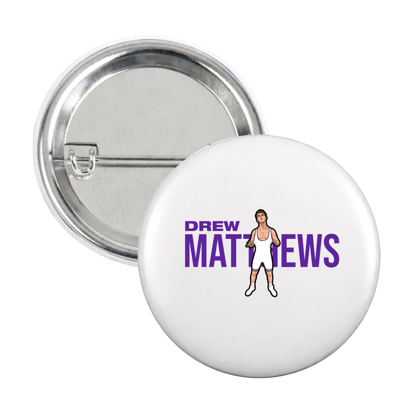 Game Day Button — Player Name in White