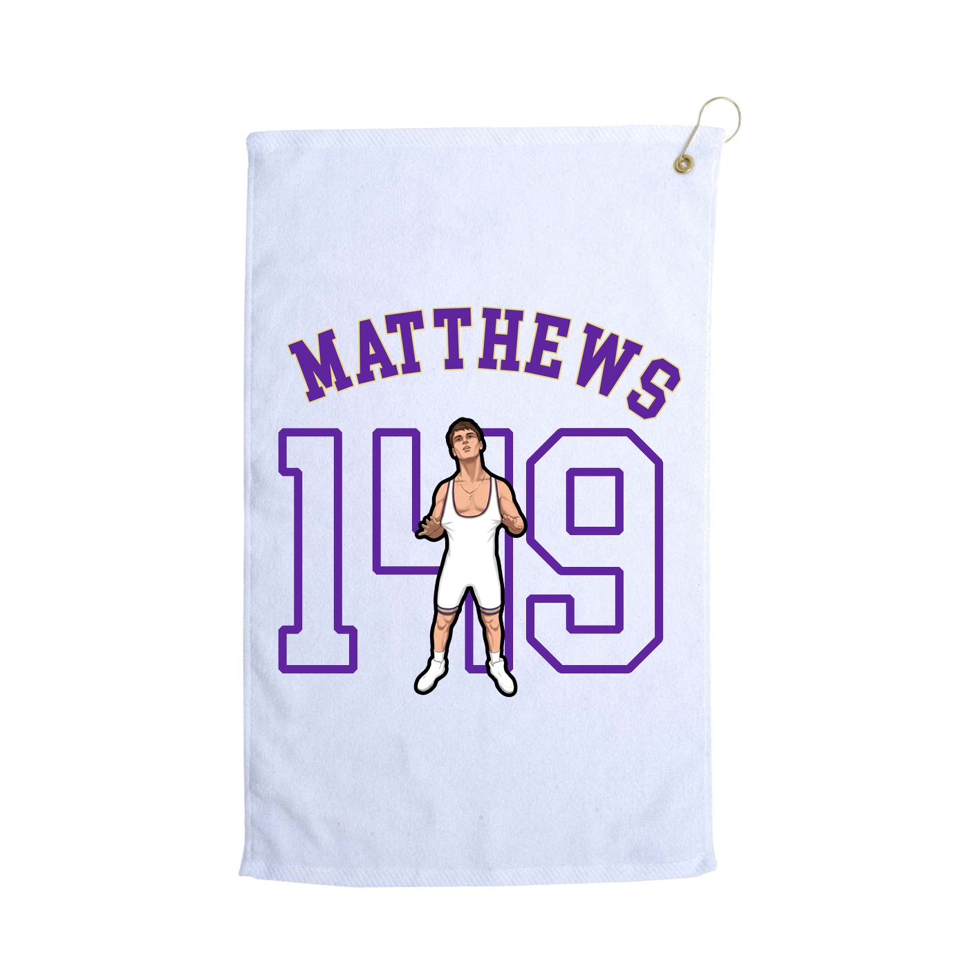 Golf Towel — Shirsey Arch in White