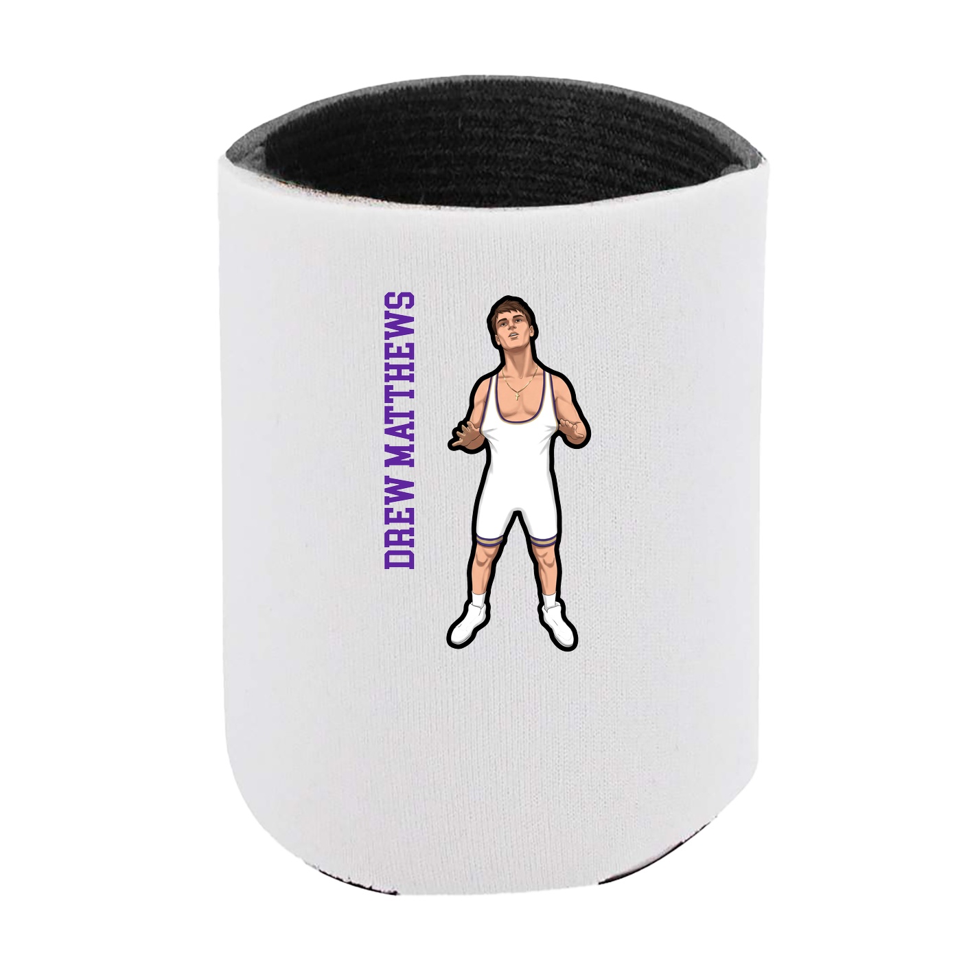 Can Holder — Name Vertical in White