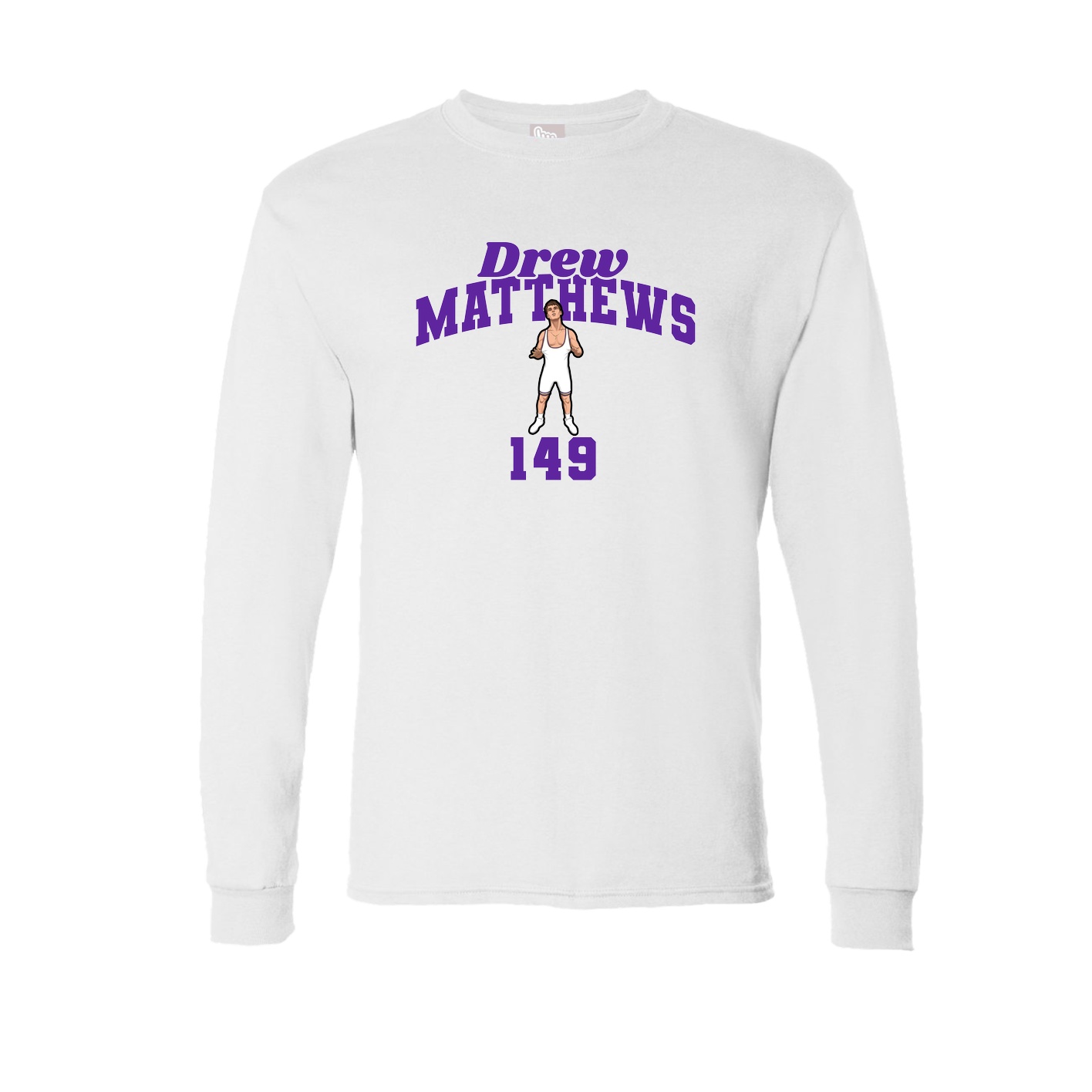 Long Sleeve Tee — Signature Arch in White