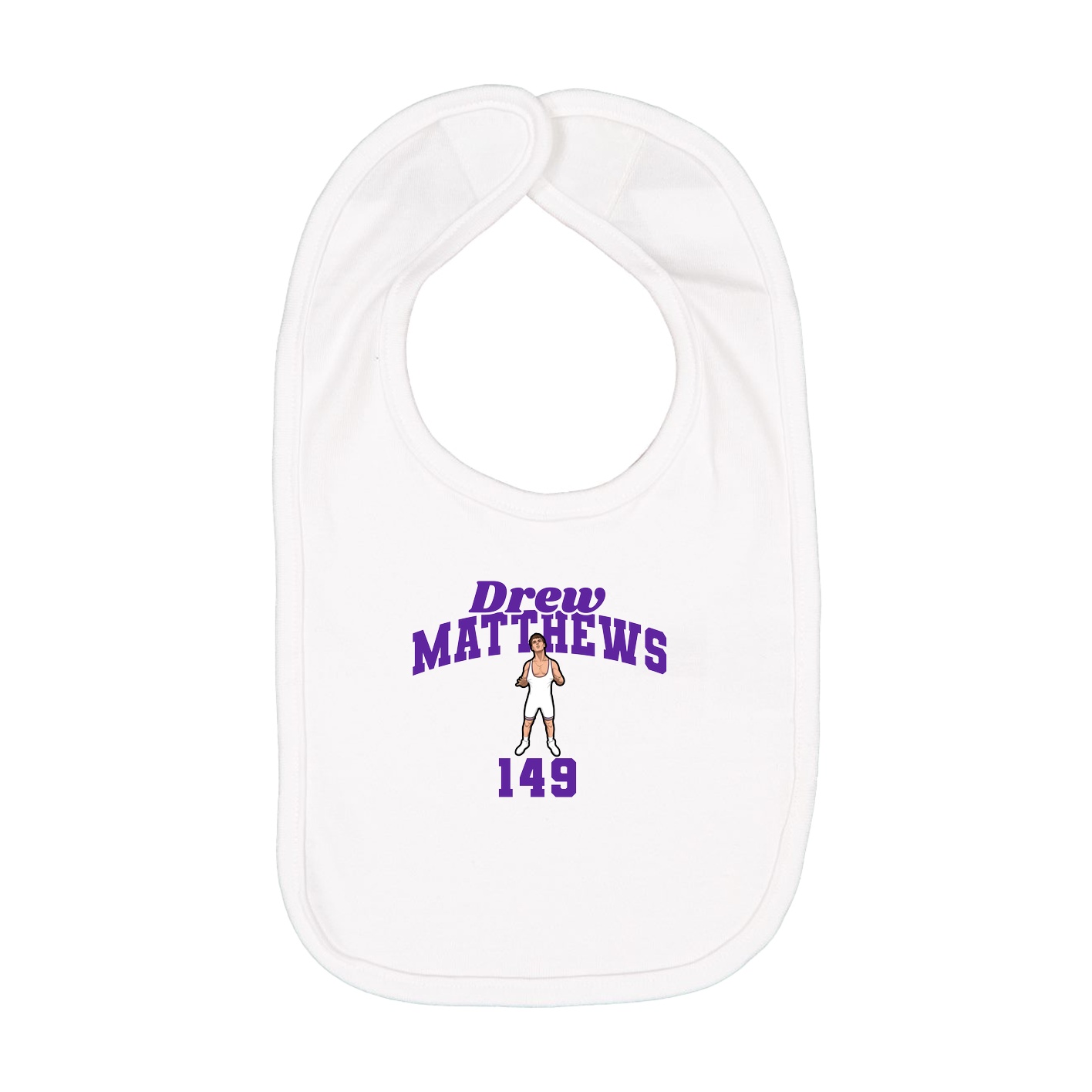 Infant Bib — Signature Arch in White