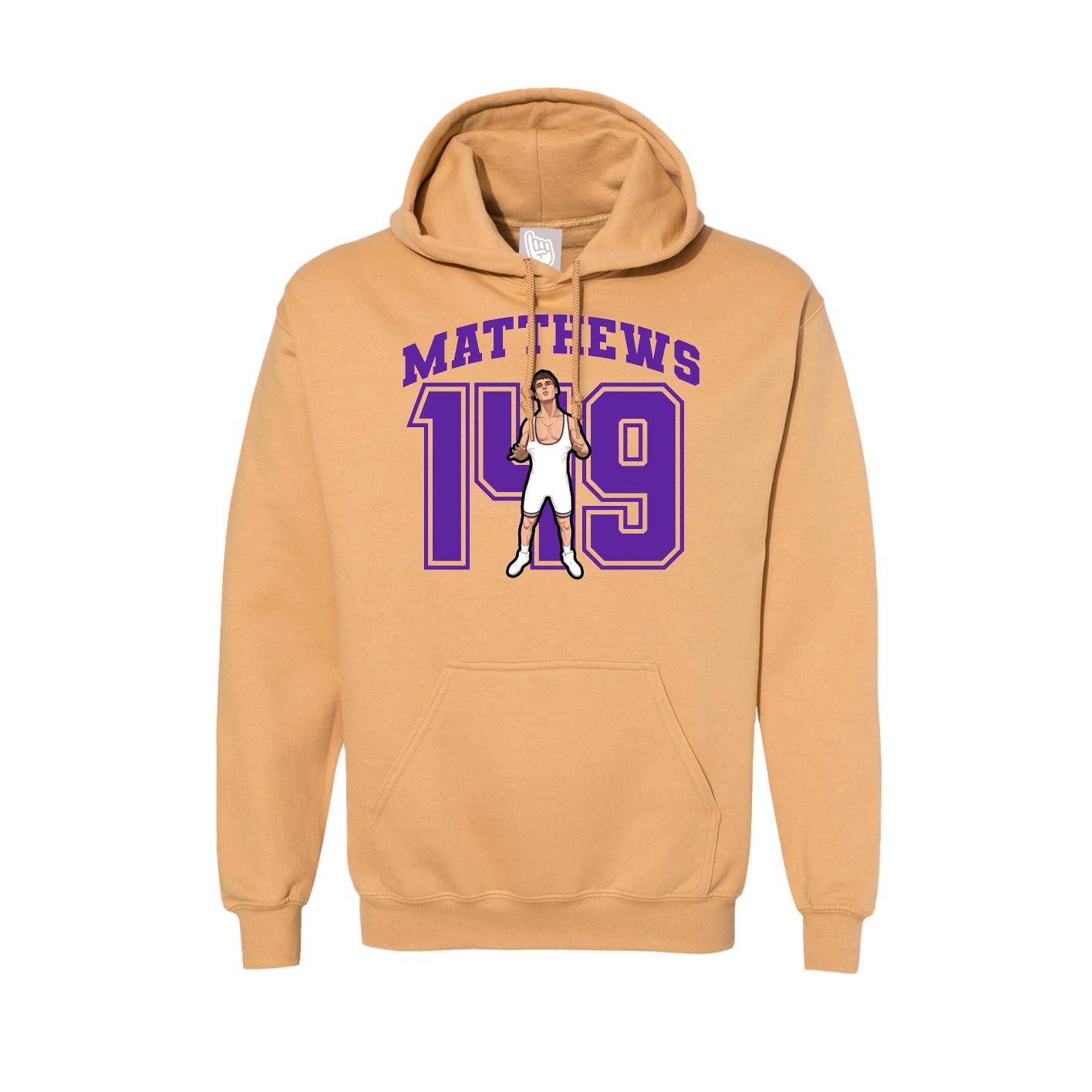 Hoodie — Number in Vegas Gold