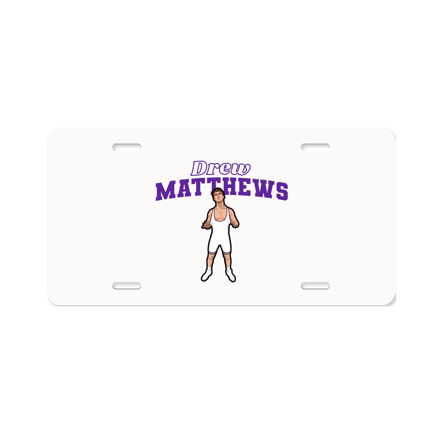 License Plate — Name Arch in Classic