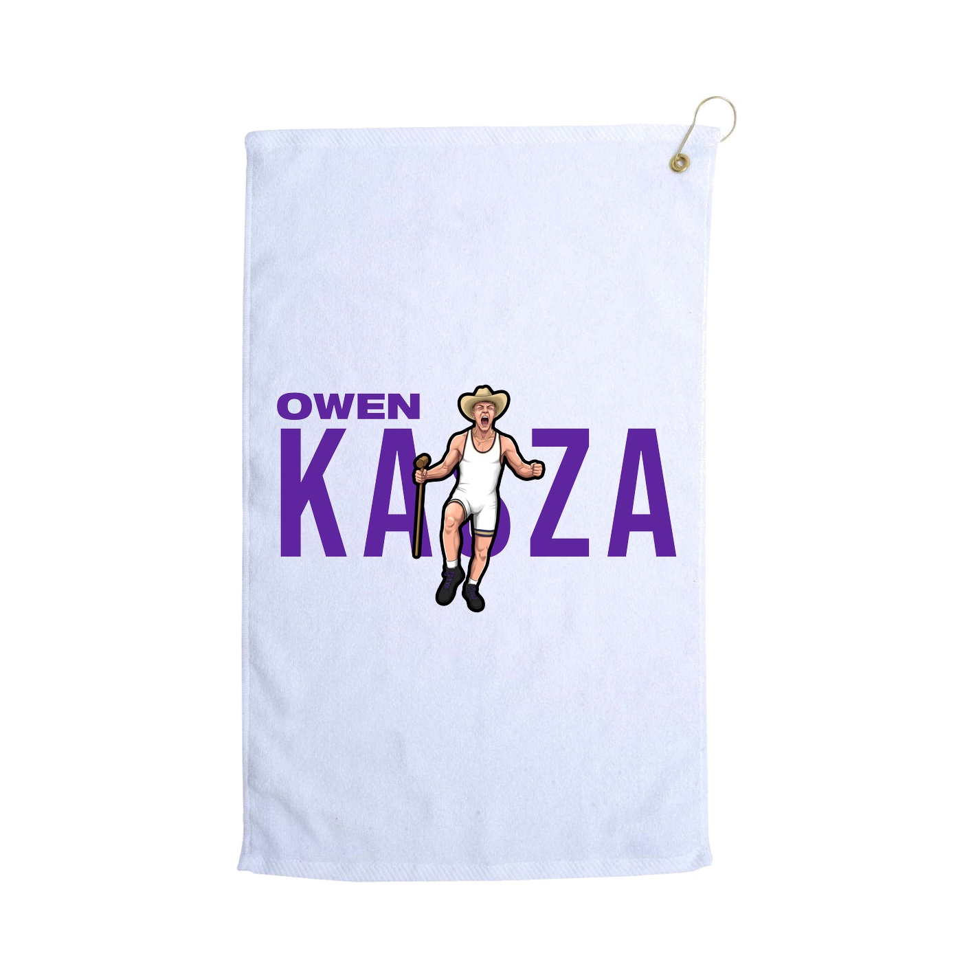 Golf Towel — Player Name in White