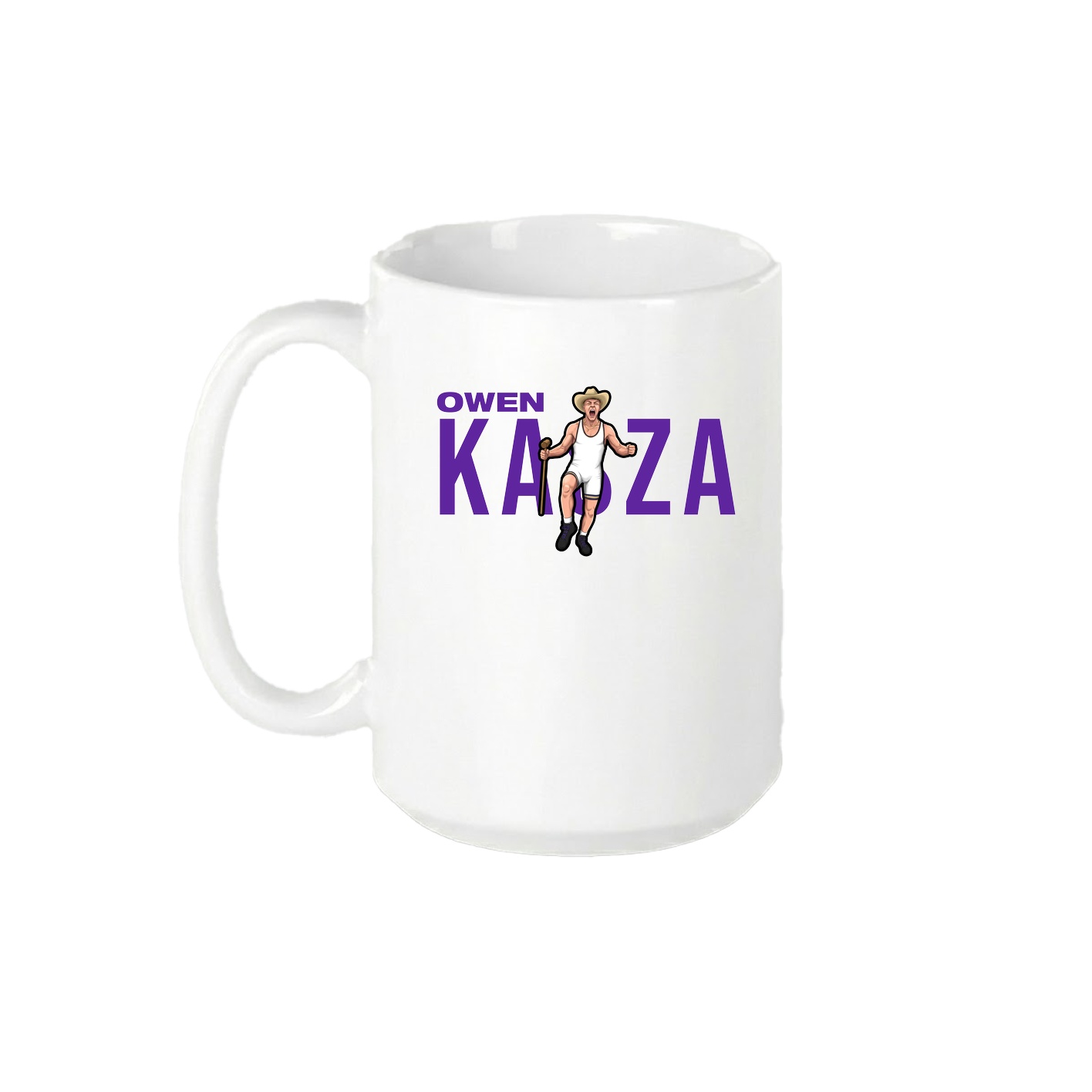 15oz Coffee Mug — Player Name in White