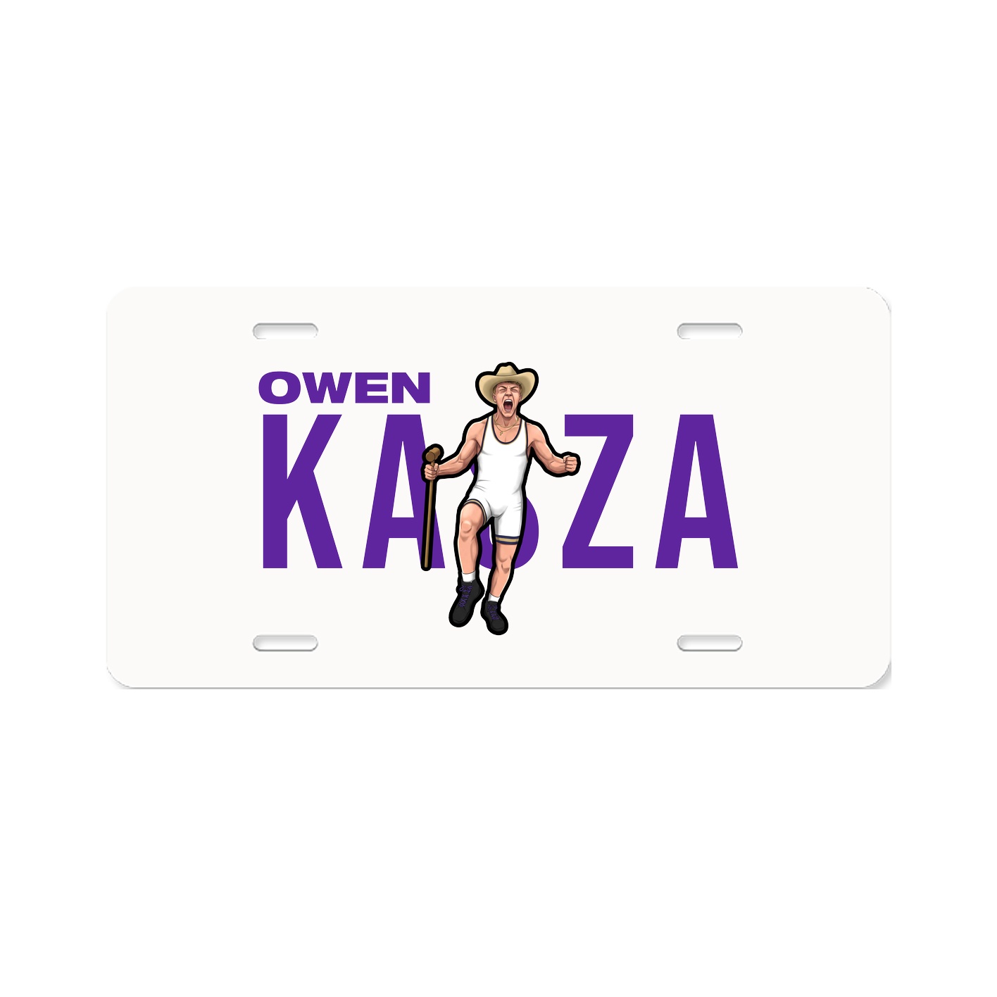 License Plate — Player Name in Classic