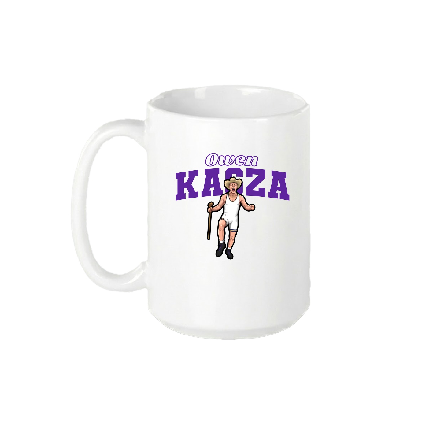 15oz Coffee Mug — Name Arch in White