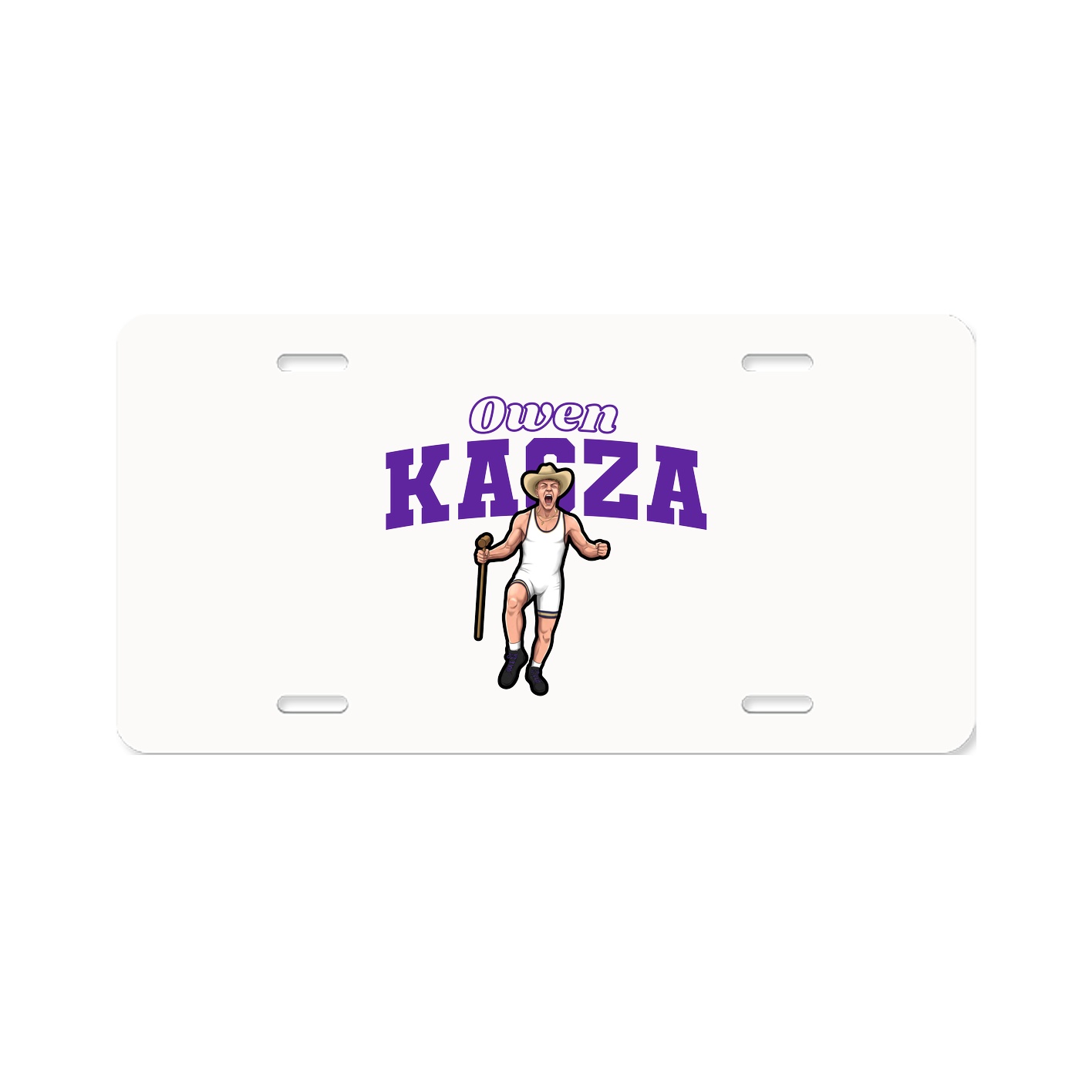 License Plate — Name Arch in Classic