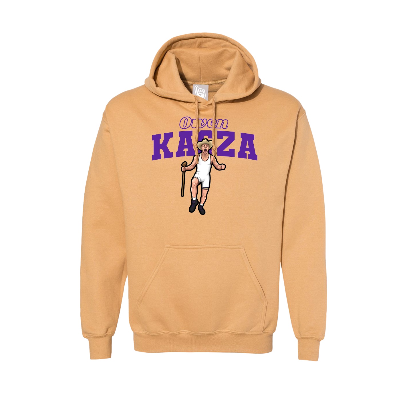 Hoodie — Name Arch in Vegas Gold