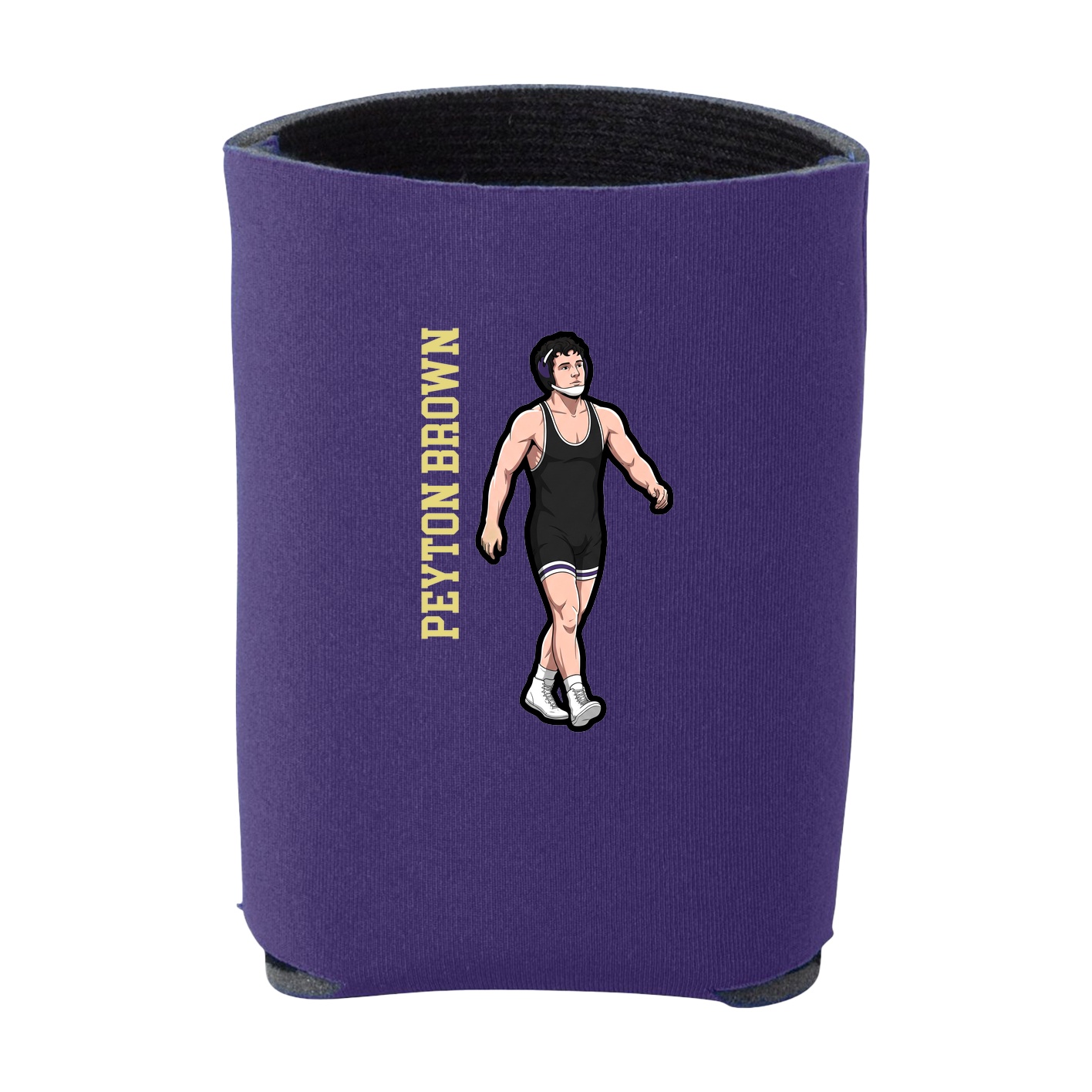 Can Holder — Name Vertical in Purple
