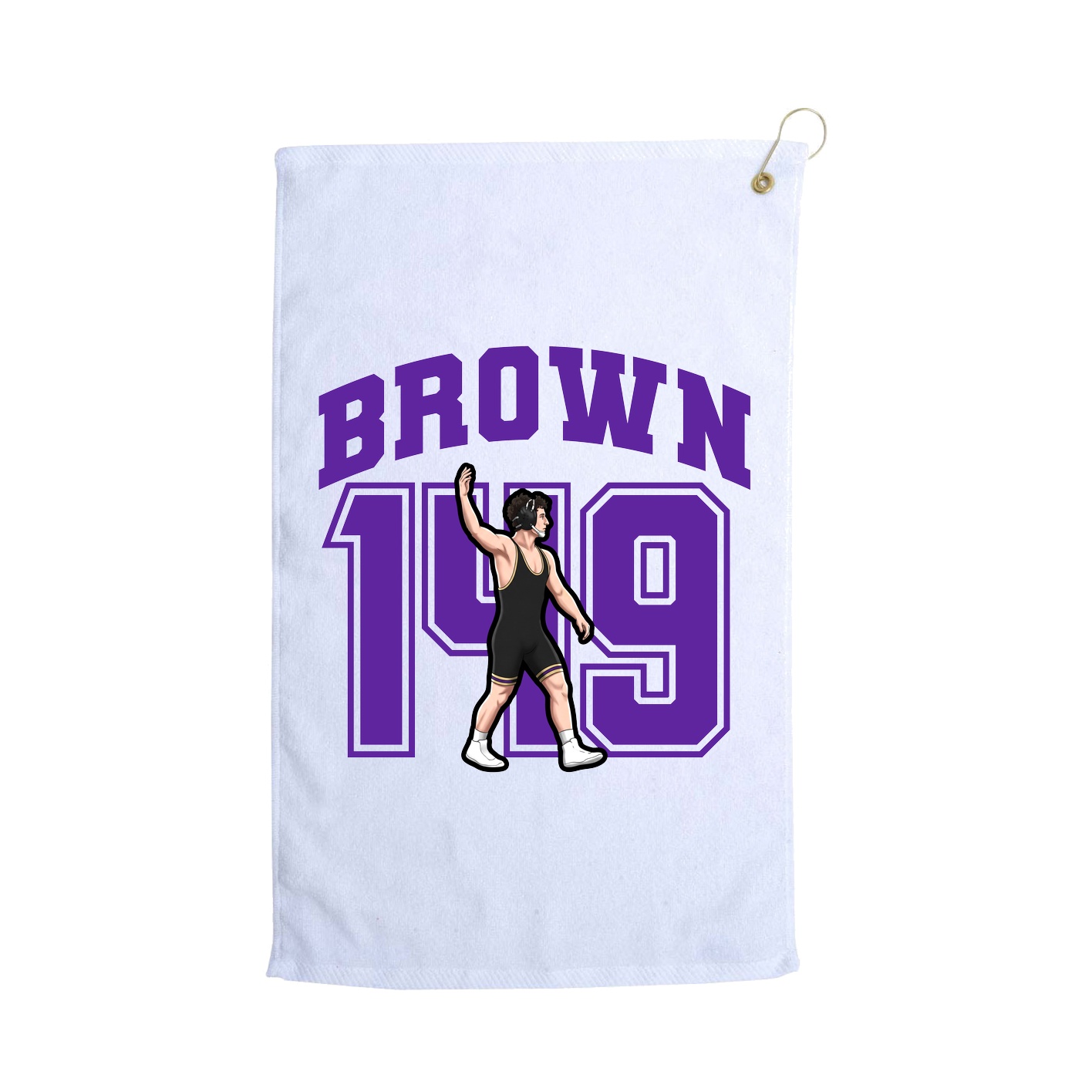 Golf Towel — Number in White